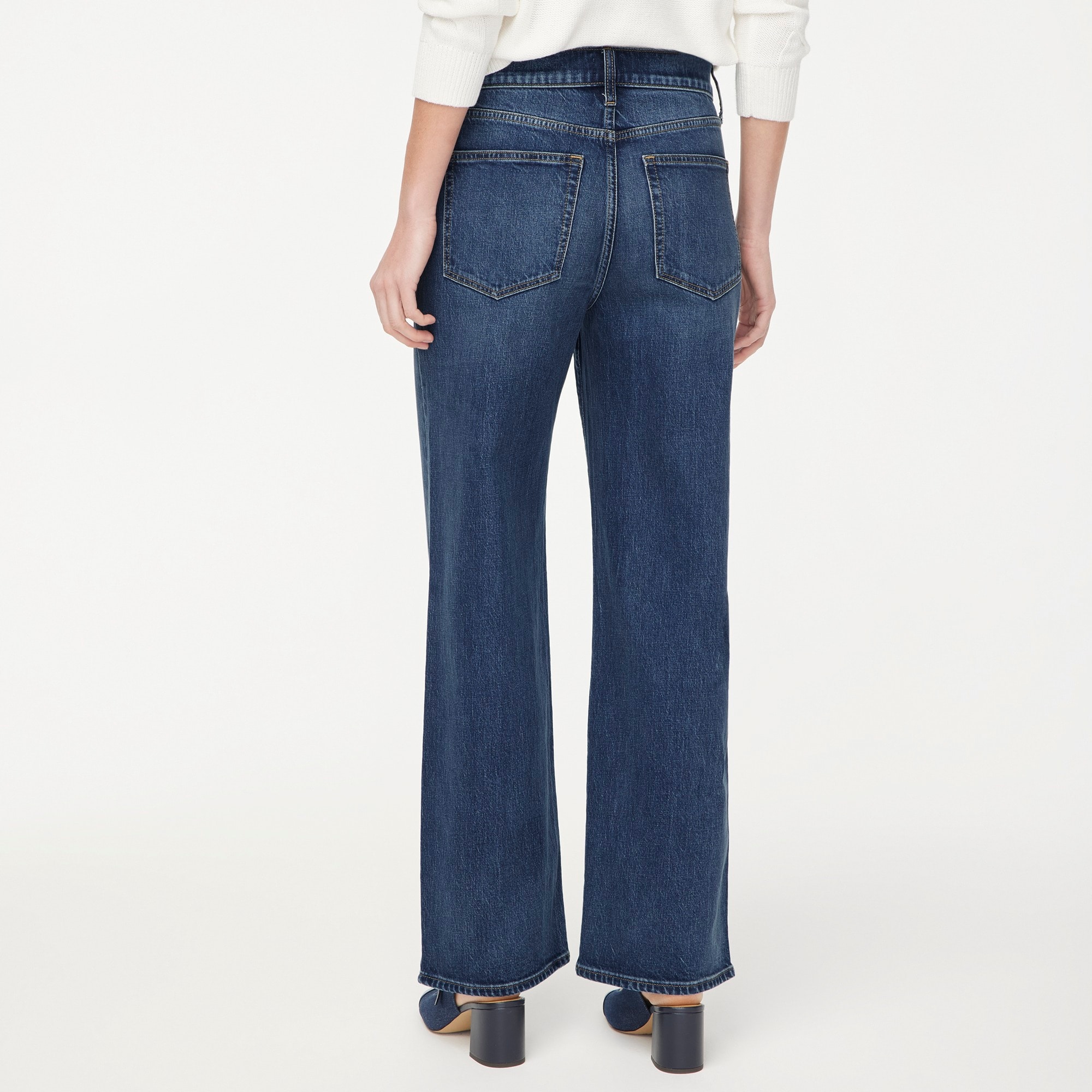Slim wide-leg jean in all-day stretch