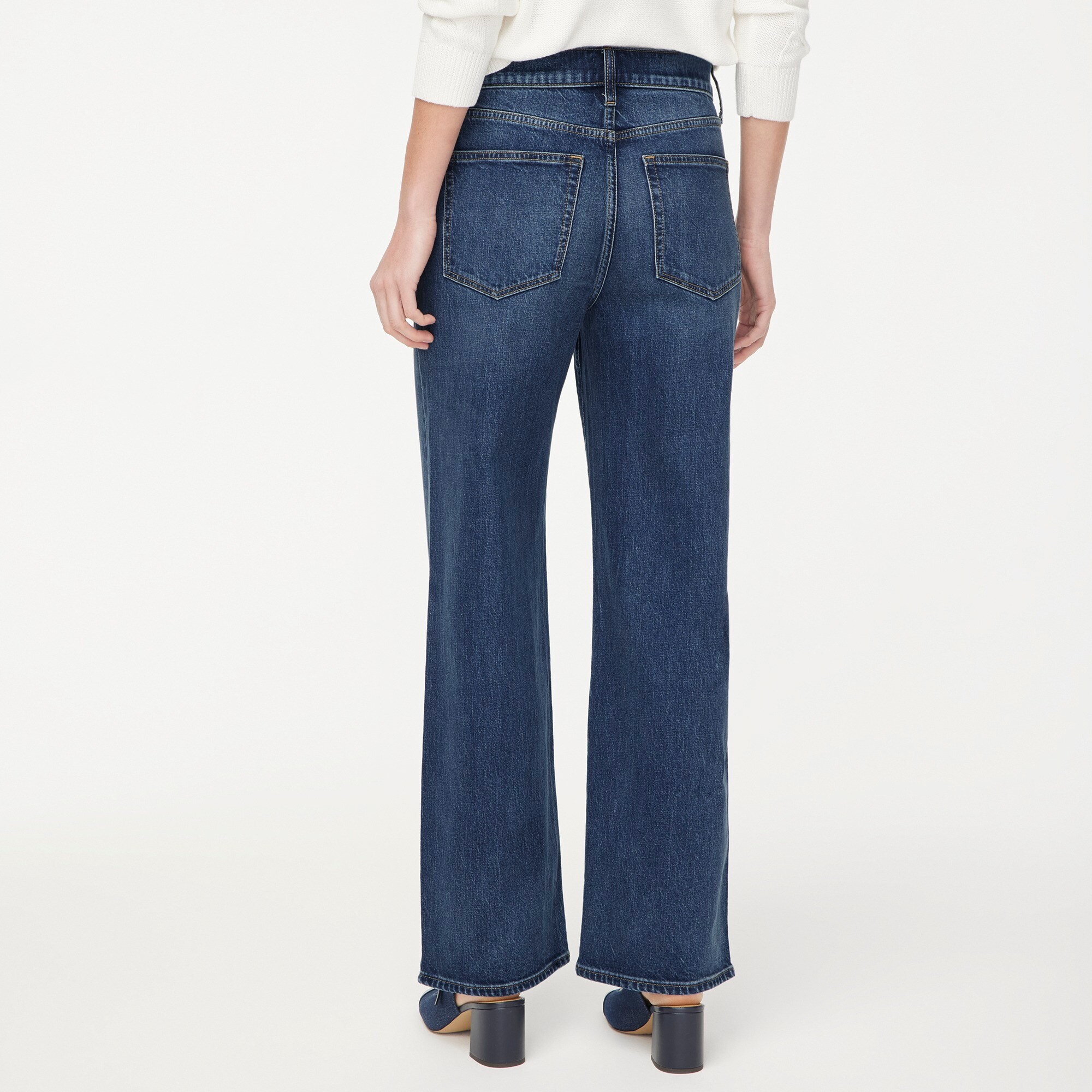 Slim wide-leg jean in all-day stretch