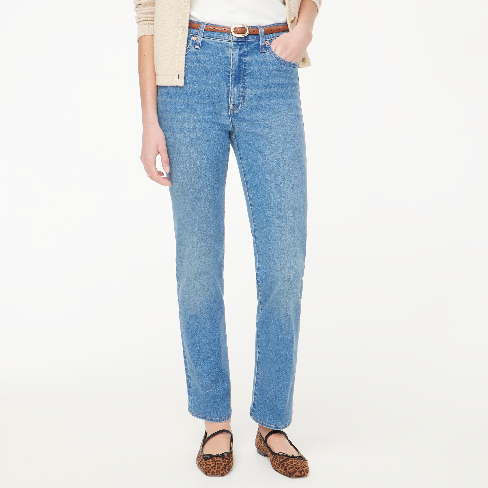 womens High-rise stovepipe jean in signature stretch+