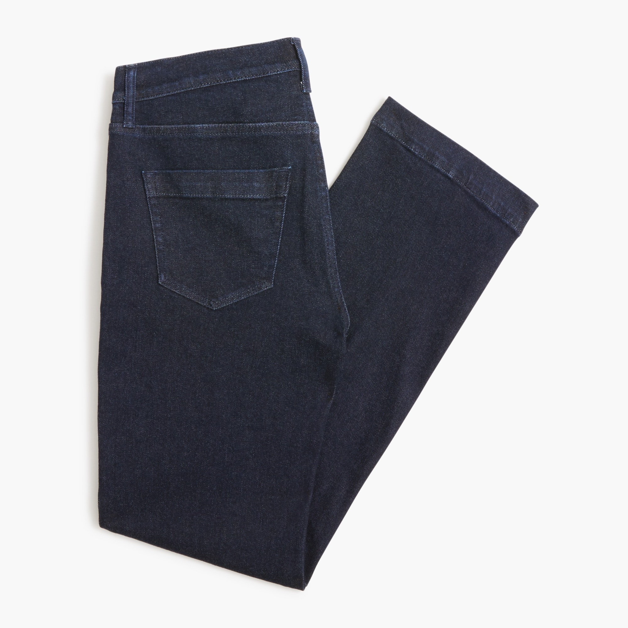 Slim wide-leg pintuck jean in all-day stretch