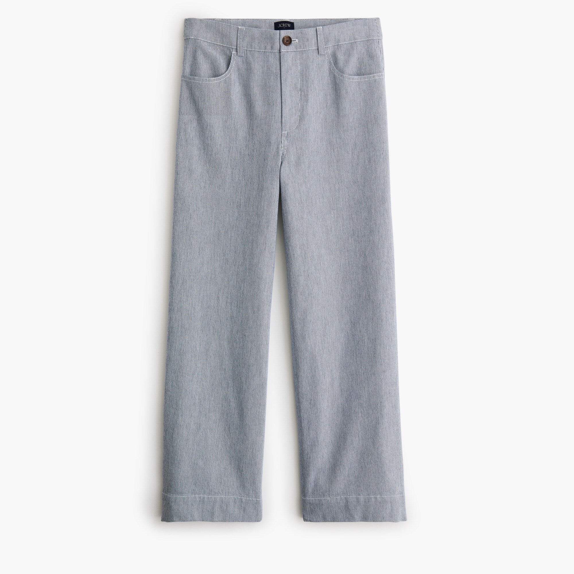 Ella high-rise wide-leg cropped pant