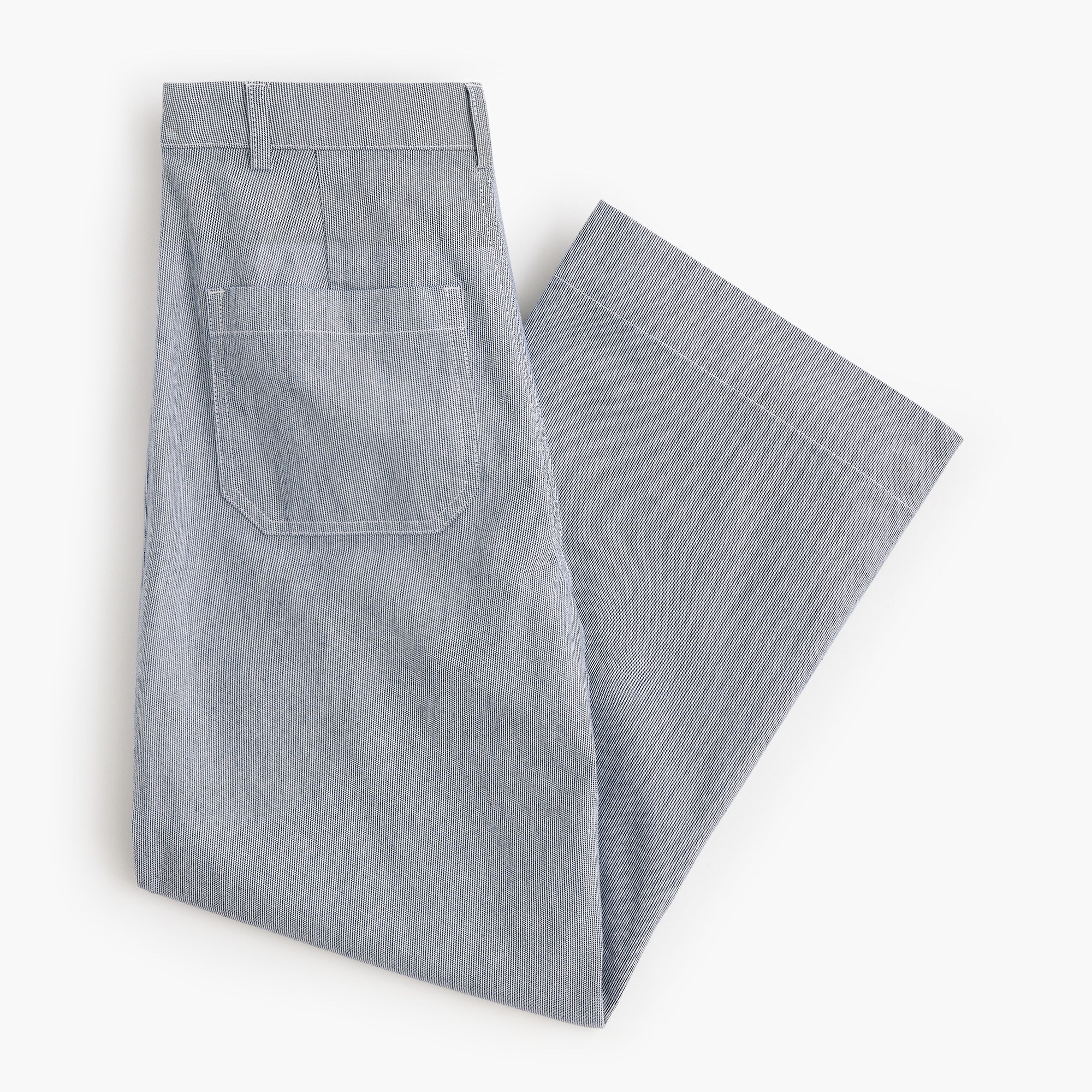 Ella high-rise wide-leg cropped pant