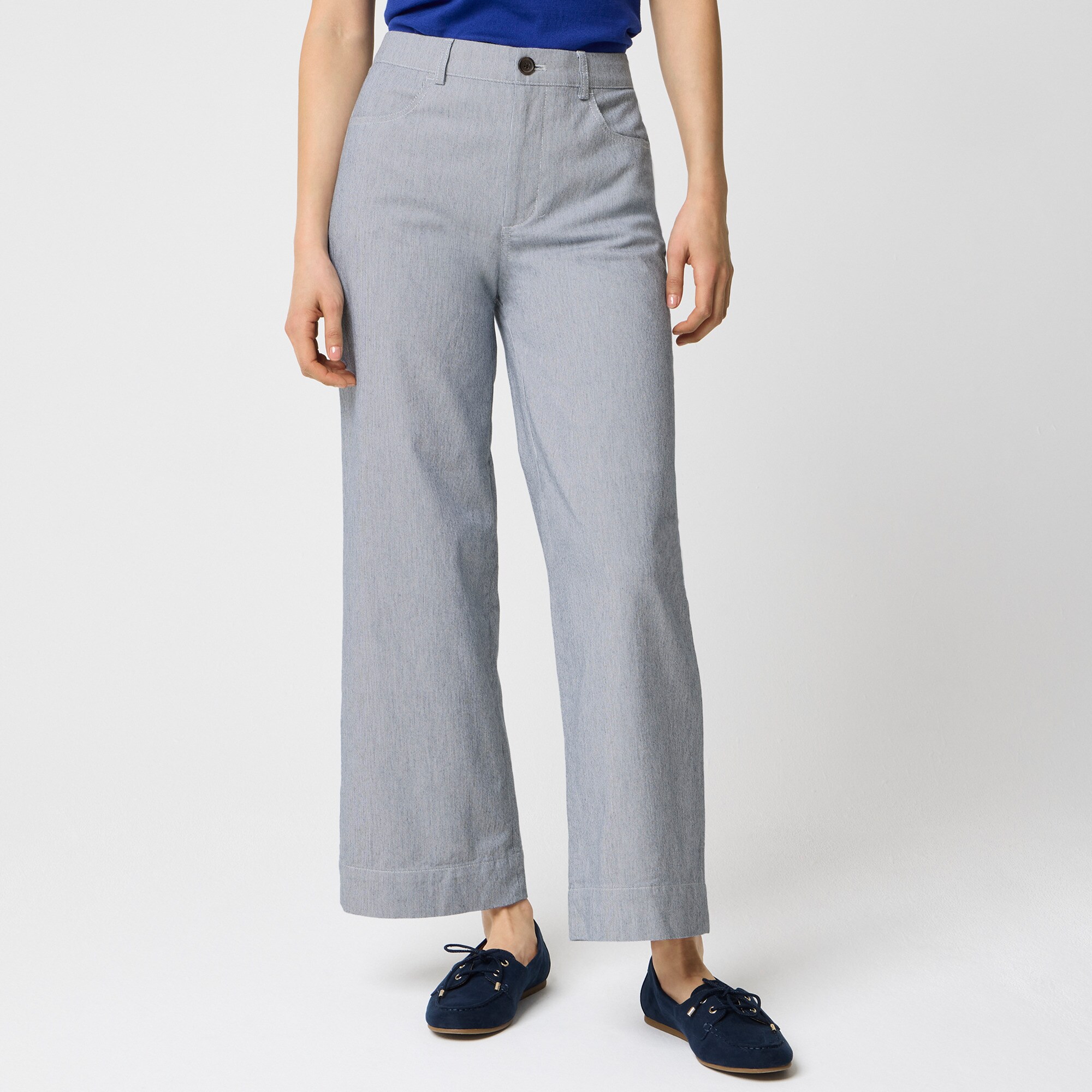 Ella High-rise Wide-leg Cropped Pant For Women | Factory