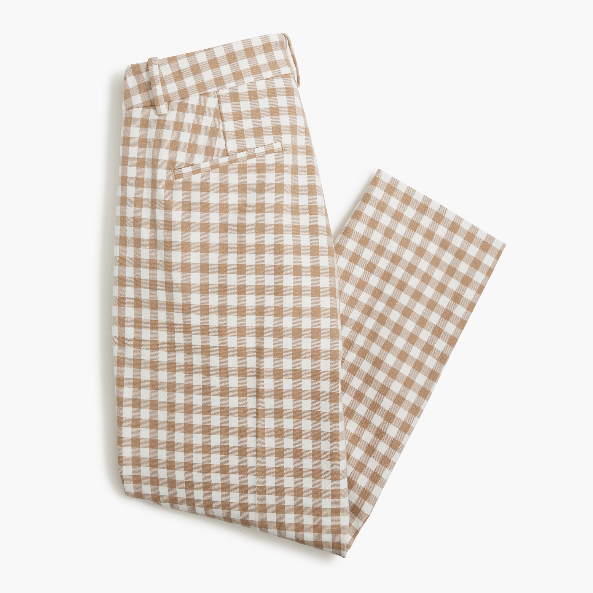 Slim straight-leg capri pant