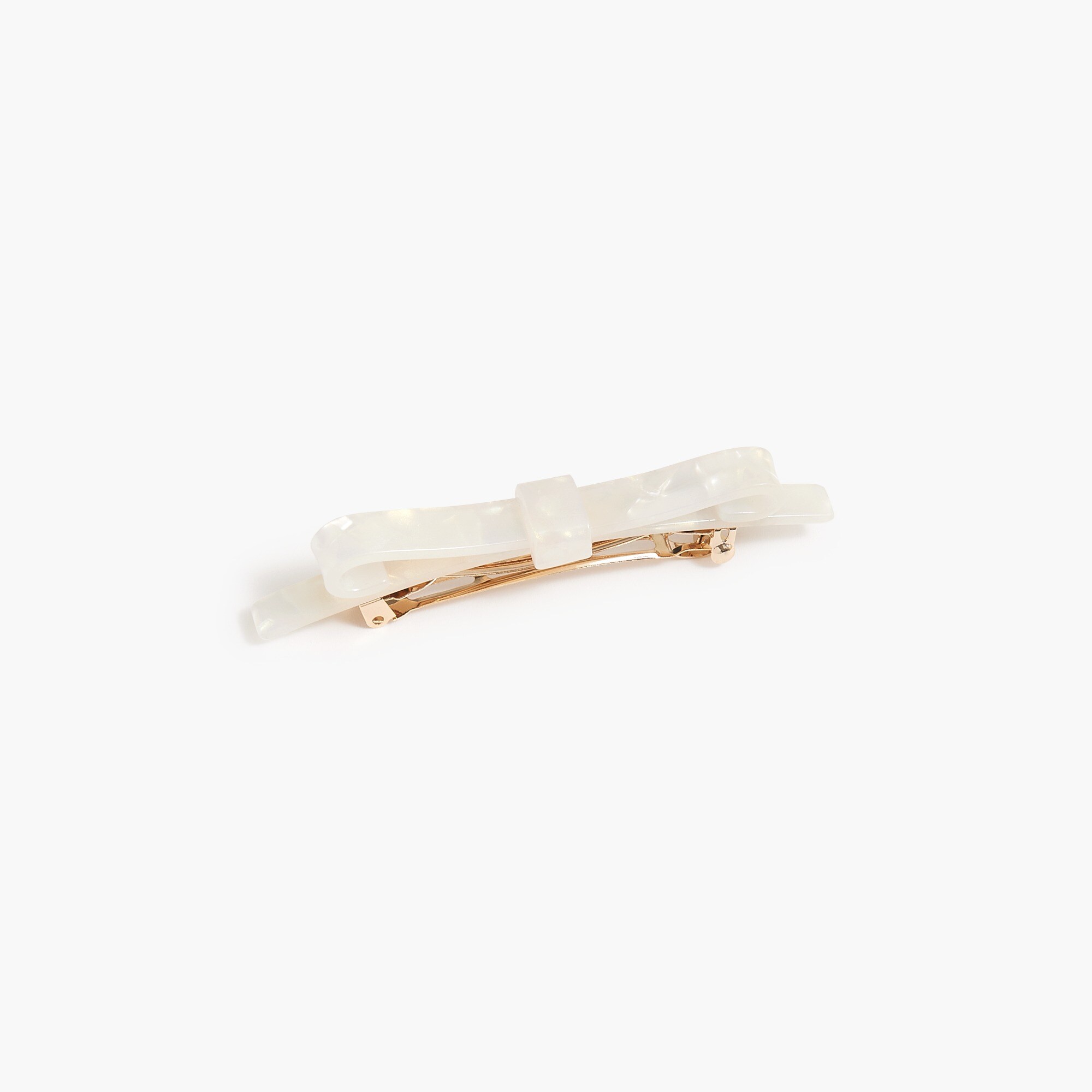 Tortoise bow barrette