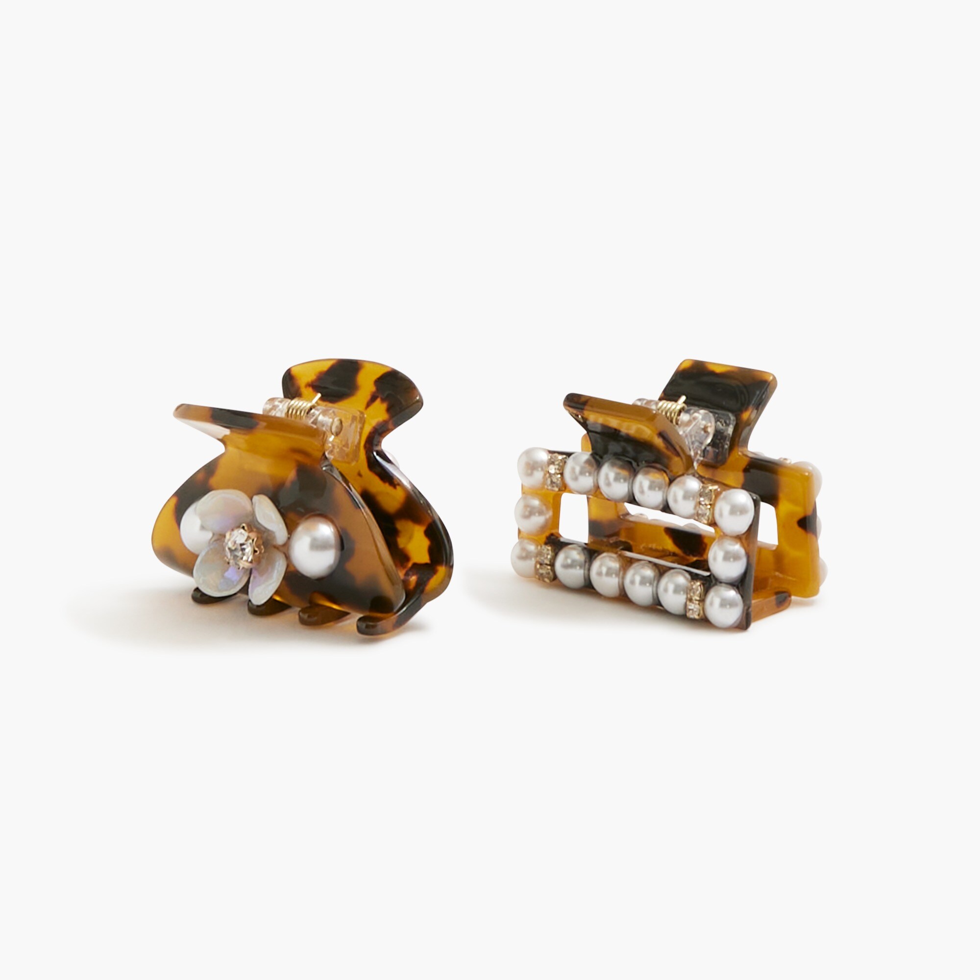 embellished mini clips set for women