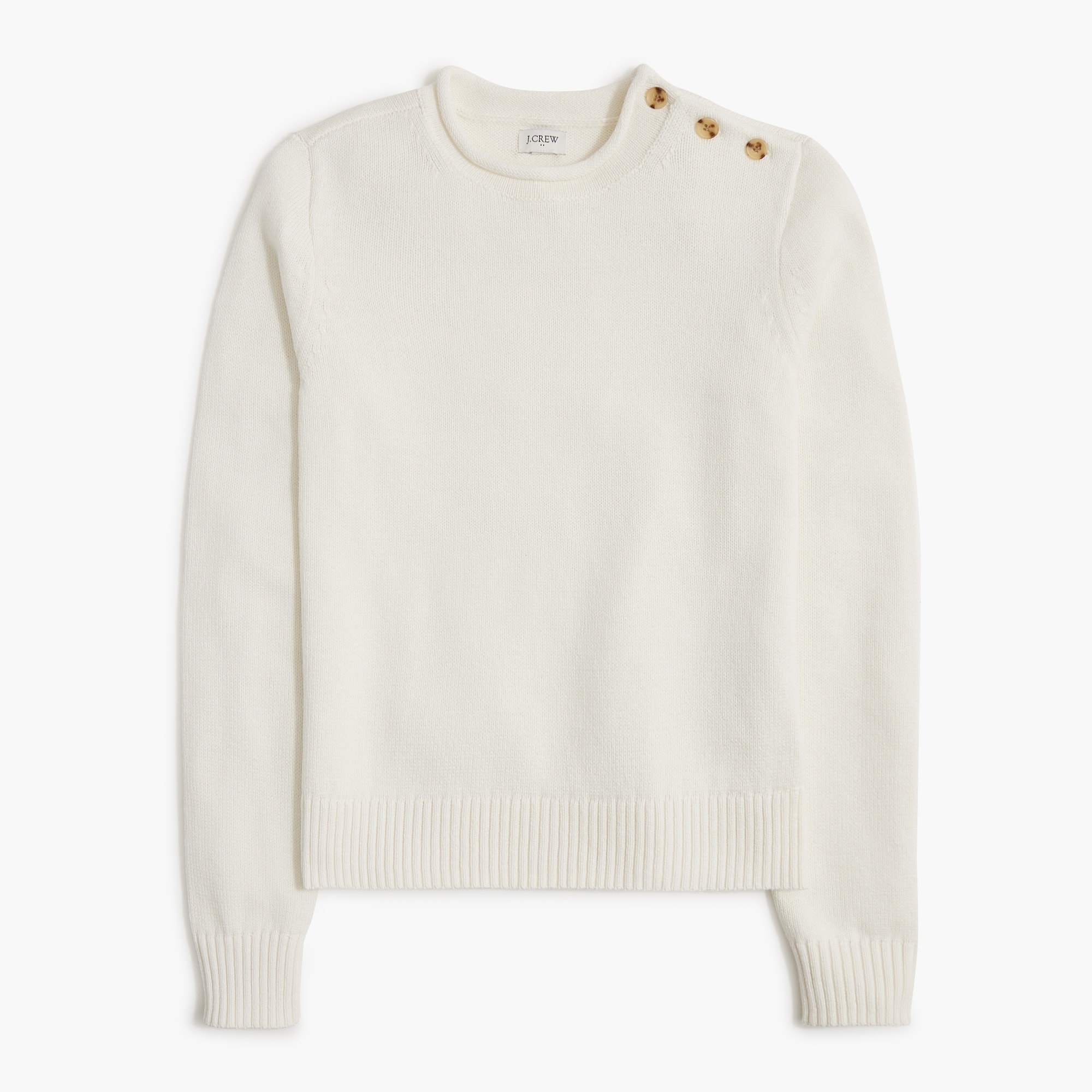 Factory: Rollneck™ Button-shoulder Pullover Sweater For Women Factory: Rollneck™ Button-shoulder Pullover Sweater For Women
