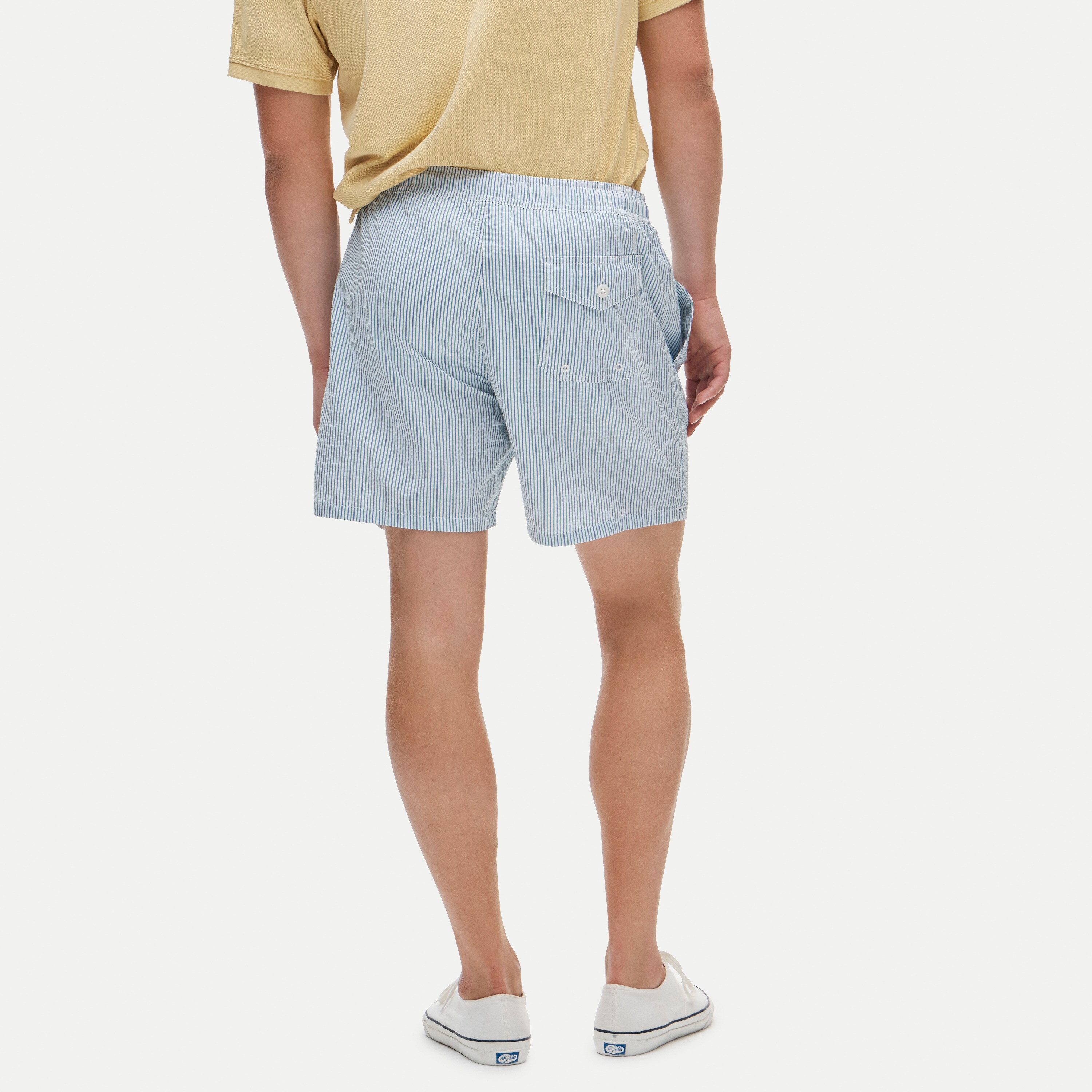 6'' swim trunk in seersucker