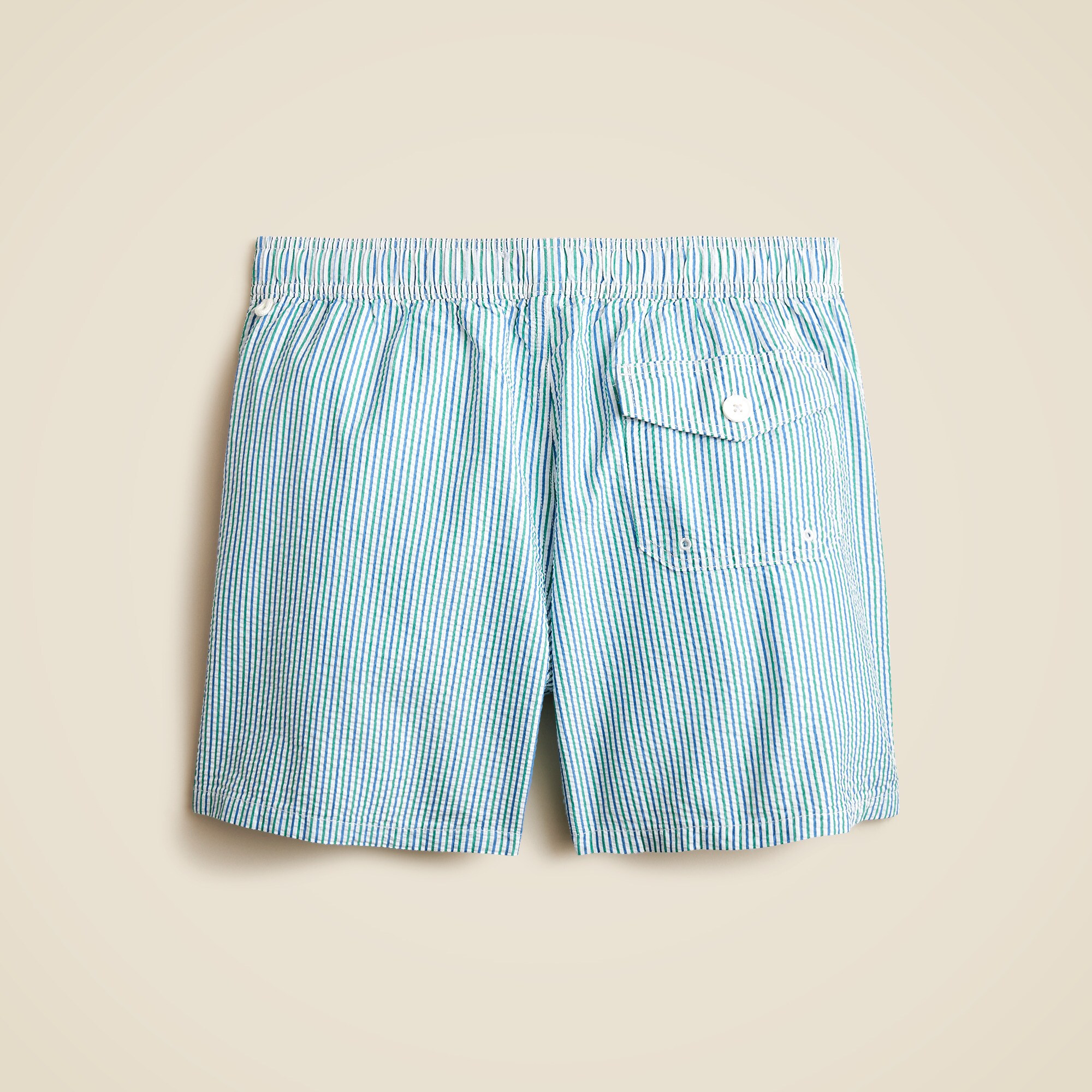 6'' swim trunk in seersucker