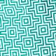6'' stretch swim trunk in print with ECONYL&reg; nylon MAZE GEO TURQUOISE WHIT