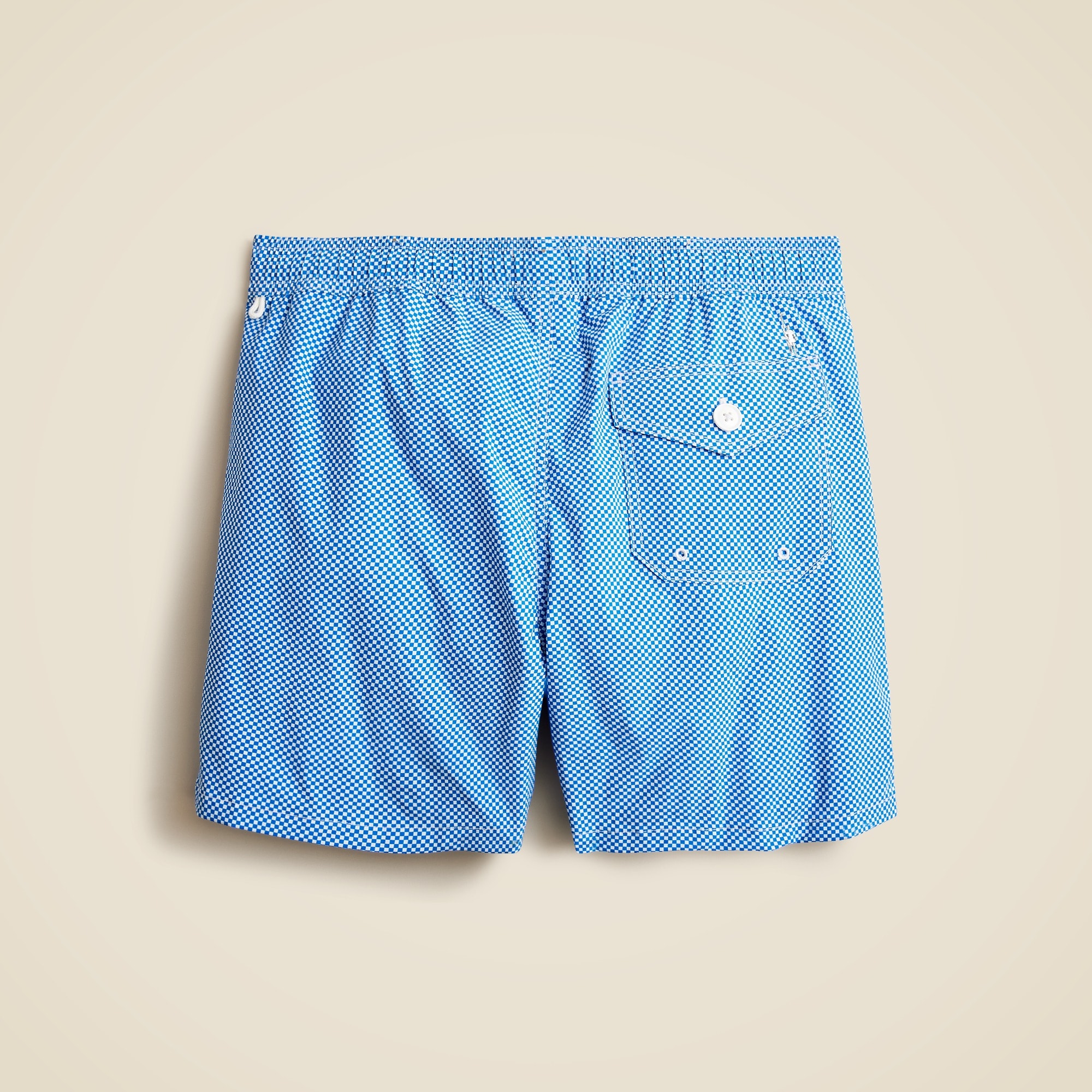 6'' stretch swim trunk in print with ECONYL® nylon