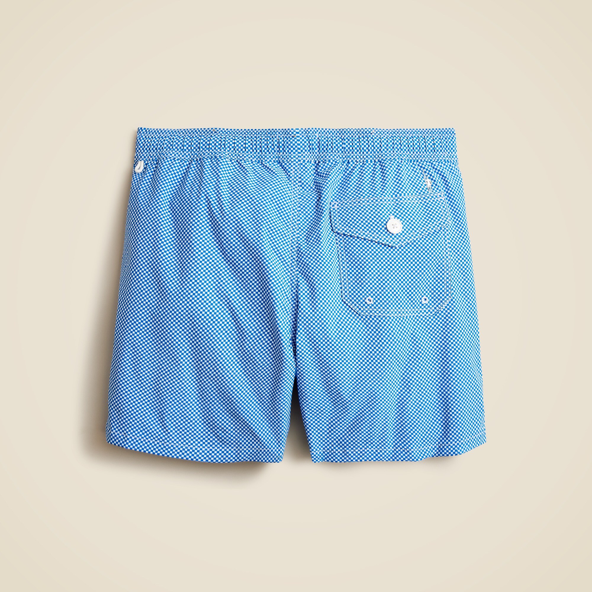 6'' stretch swim trunk in print with ECONYL® nylon