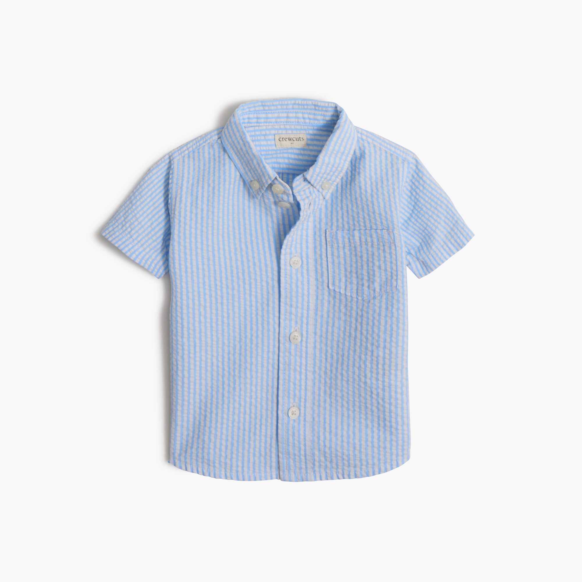 Baby & toddler boys' short-sleeve seersucker shirt