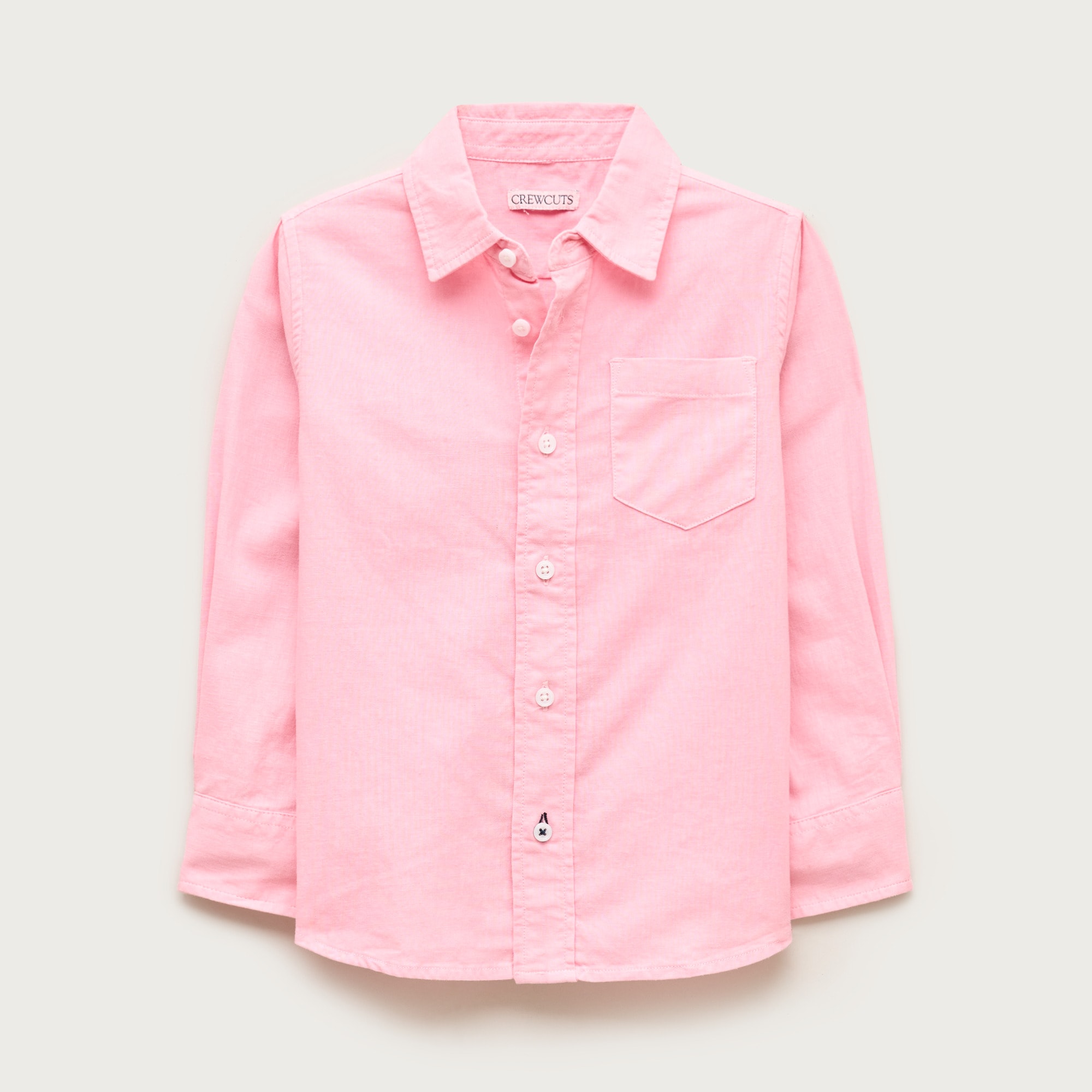 boys Kids' button-down linen-blend shirt