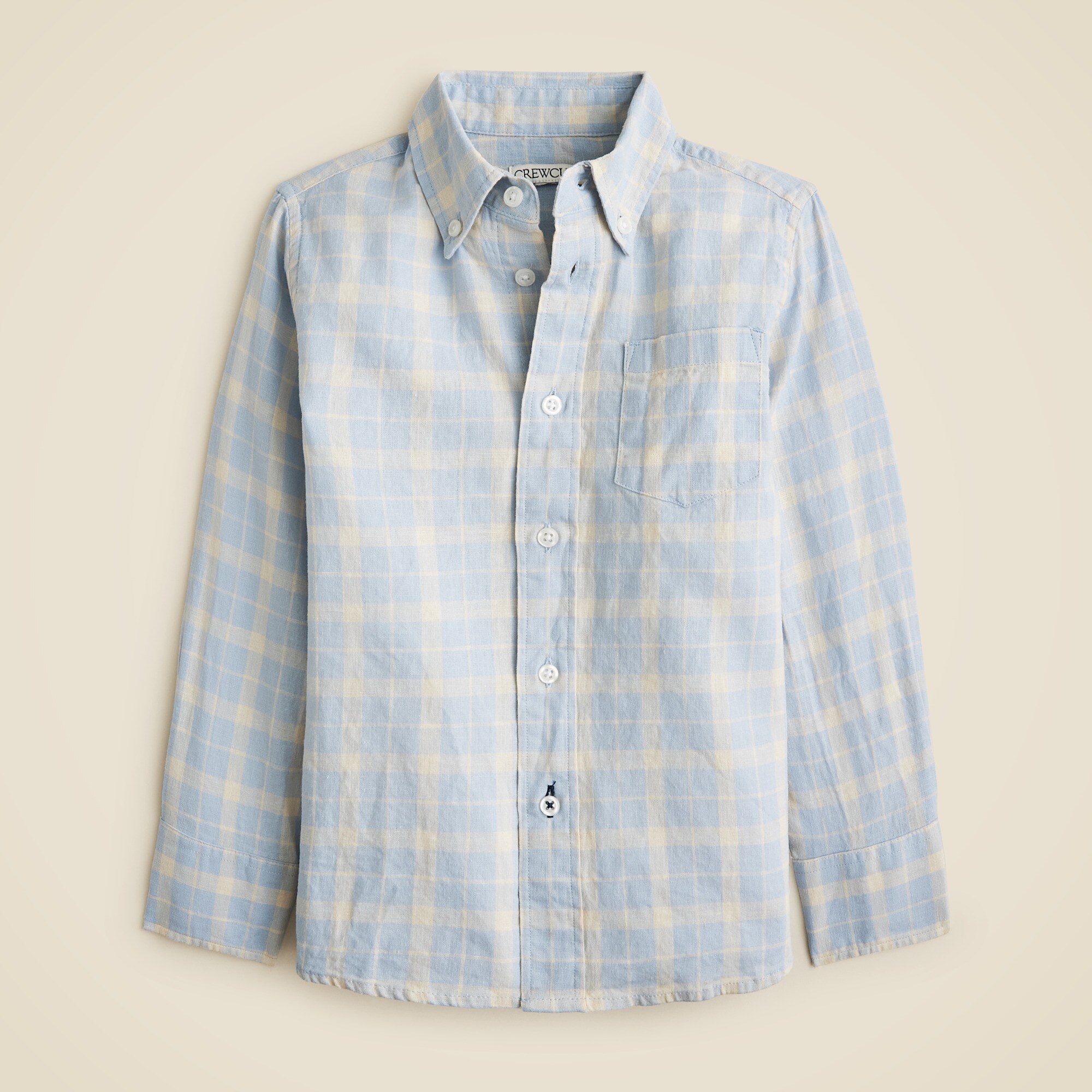 Boys' linen-blend dock short