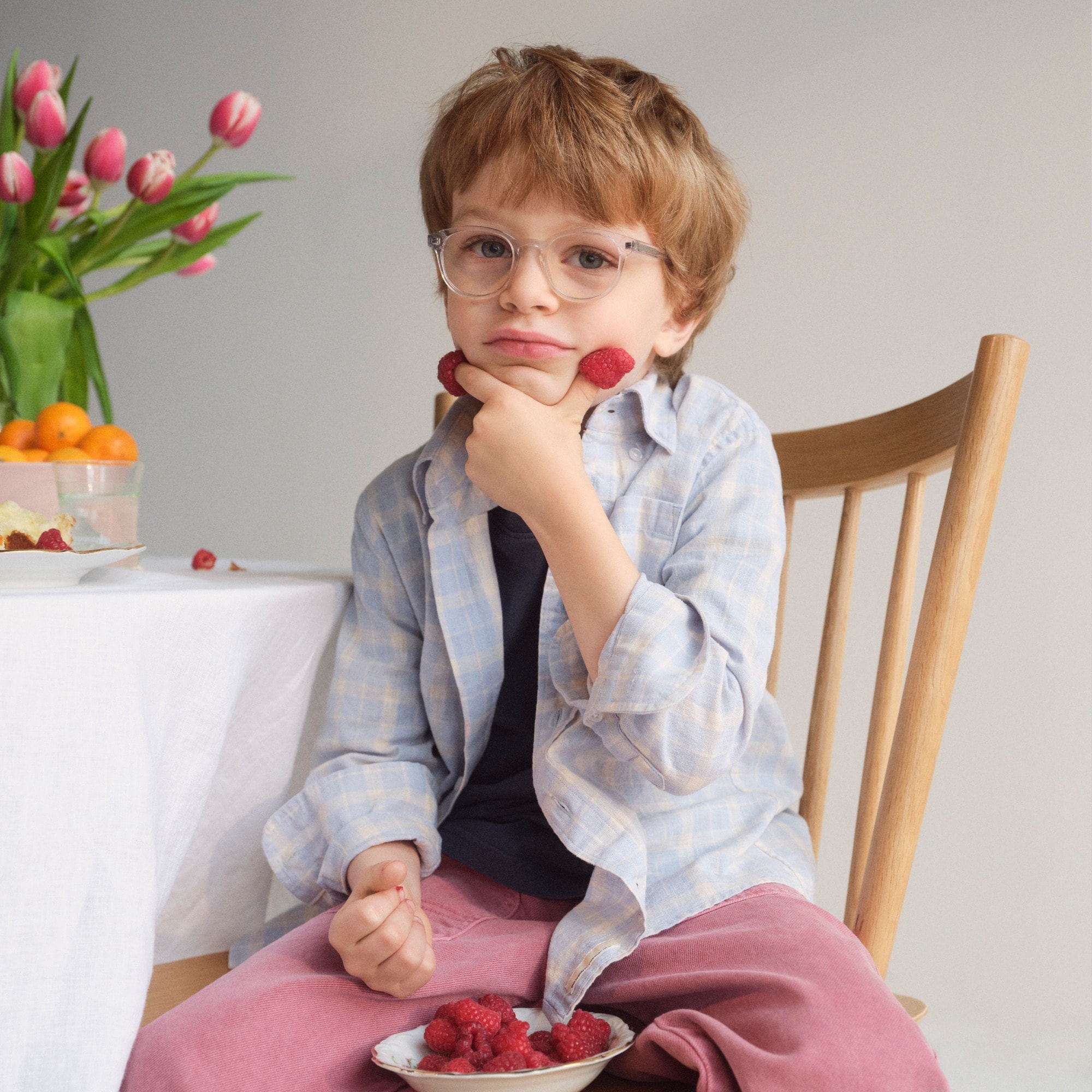 boys Kids' button-down linen-blend shirt