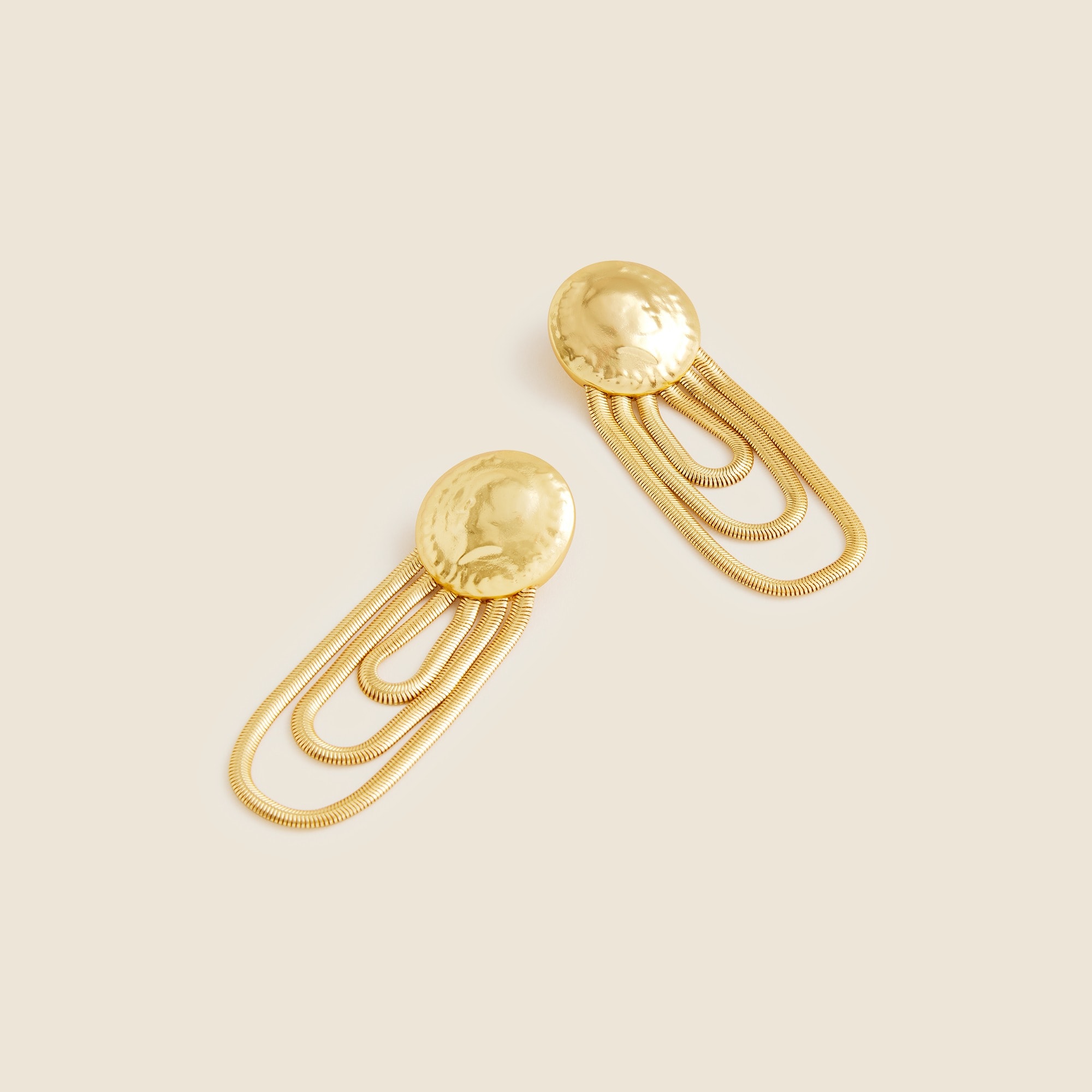 J.Crew: Coin Chain Drop Earrings For Women