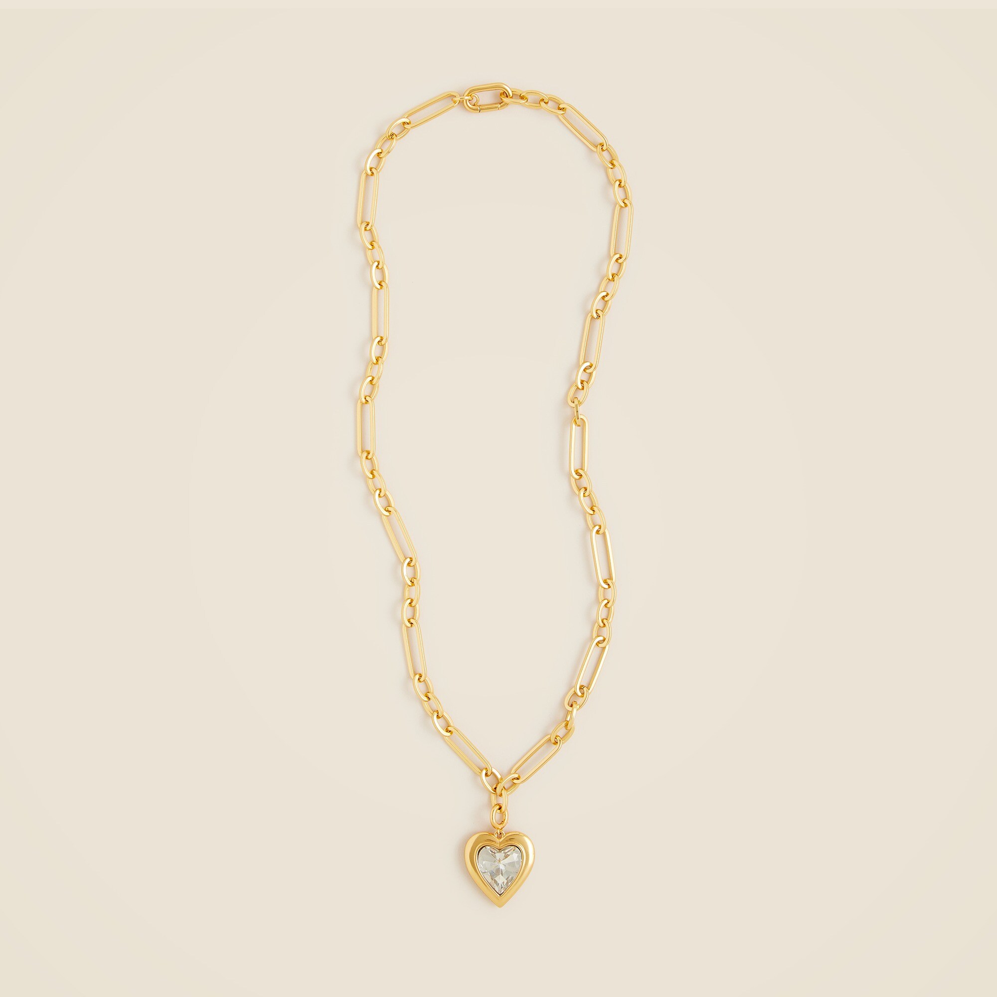 womens Crystal heart pendant necklace