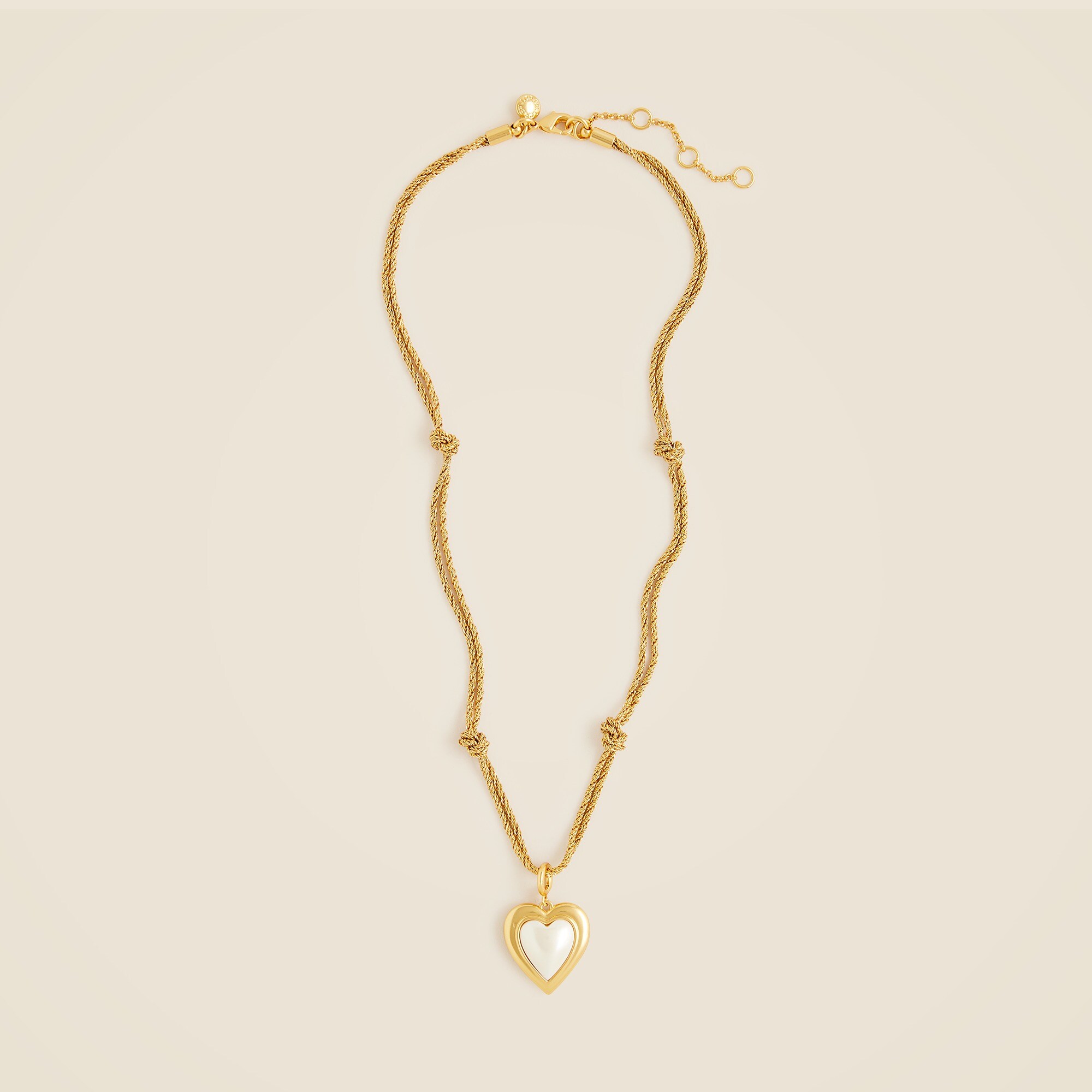 womens Pearl heart pendant necklace