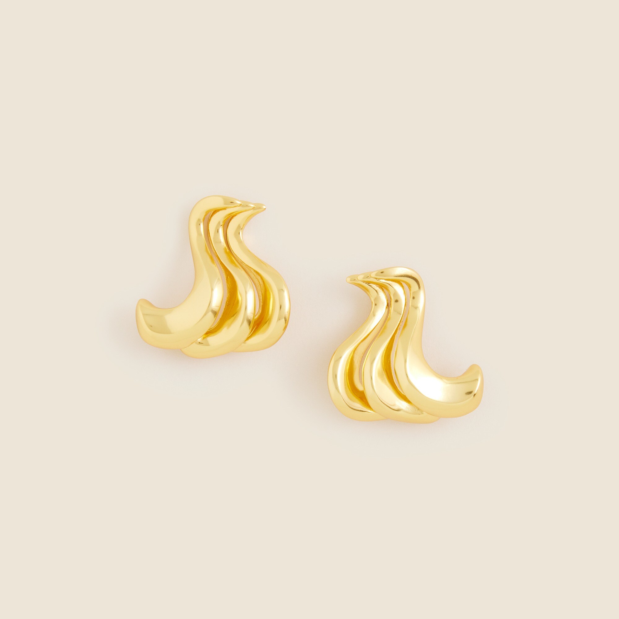 Sculptural squiggle earrings