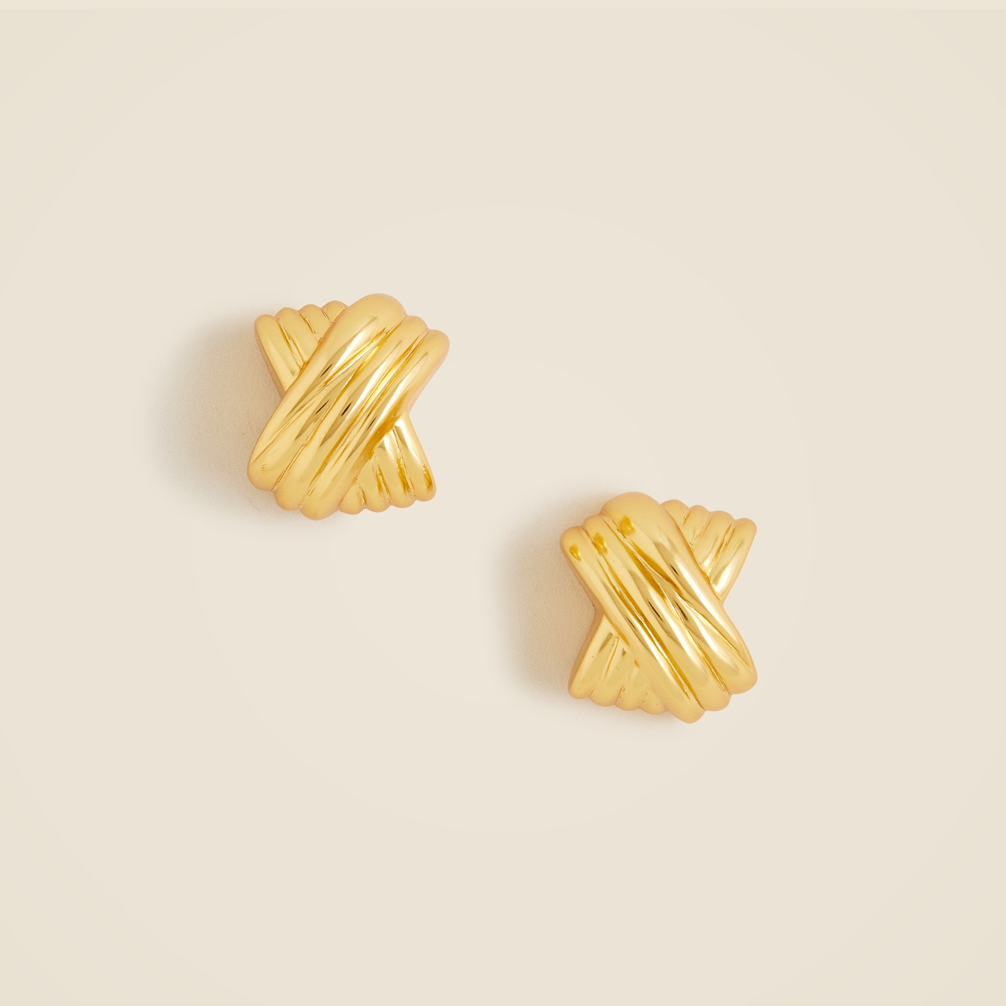 Crisscross stud earrings