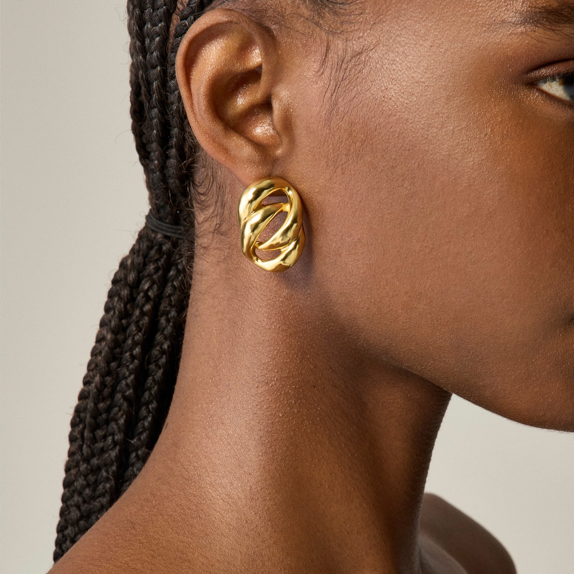J.Crew: Sculptural Link Earrings For Women