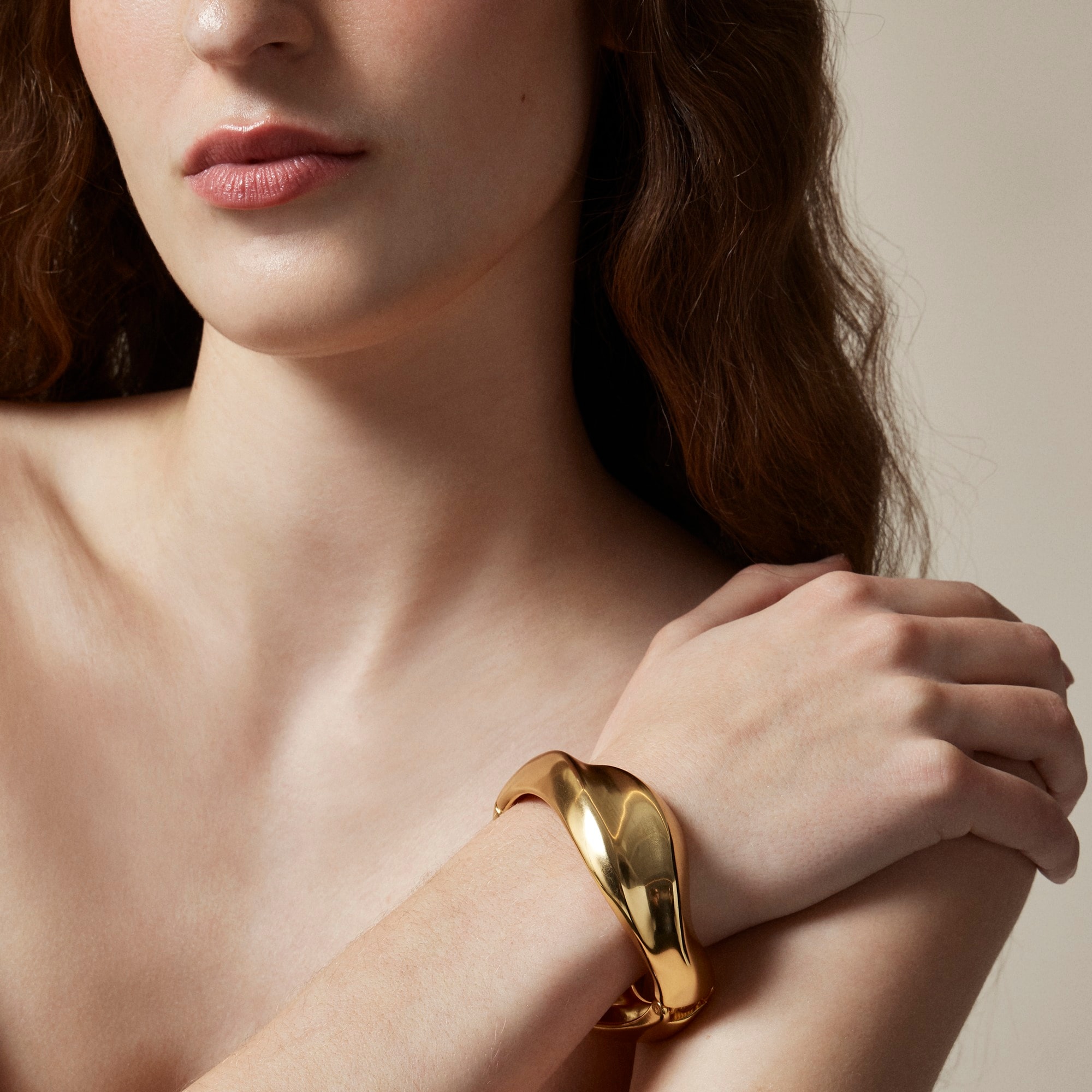 Sculptural cuff bracelet