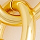 Rounded chainlink necklace SHINY MATTE GOLD rounded chainlink necklace for women