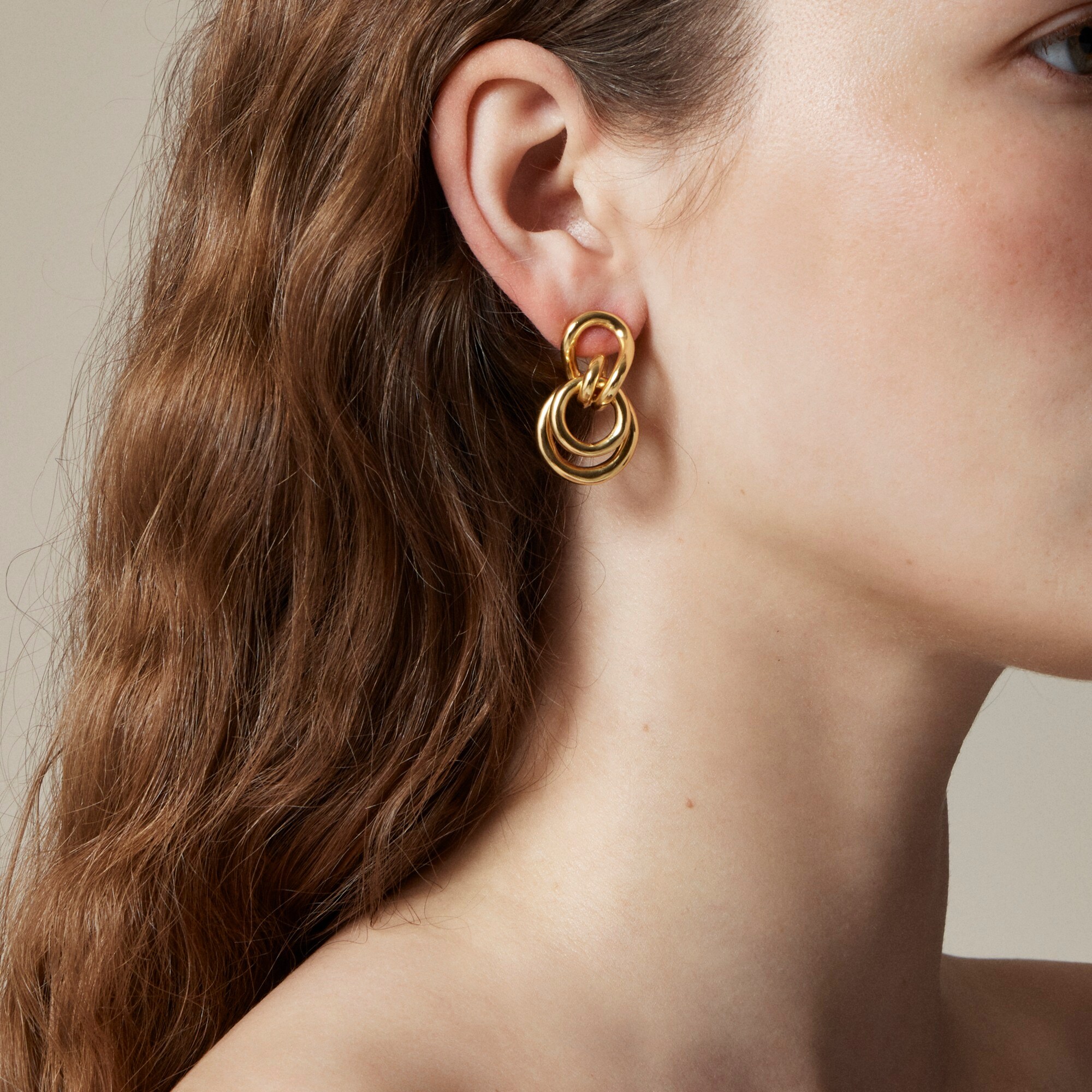 womens Link drop earrings