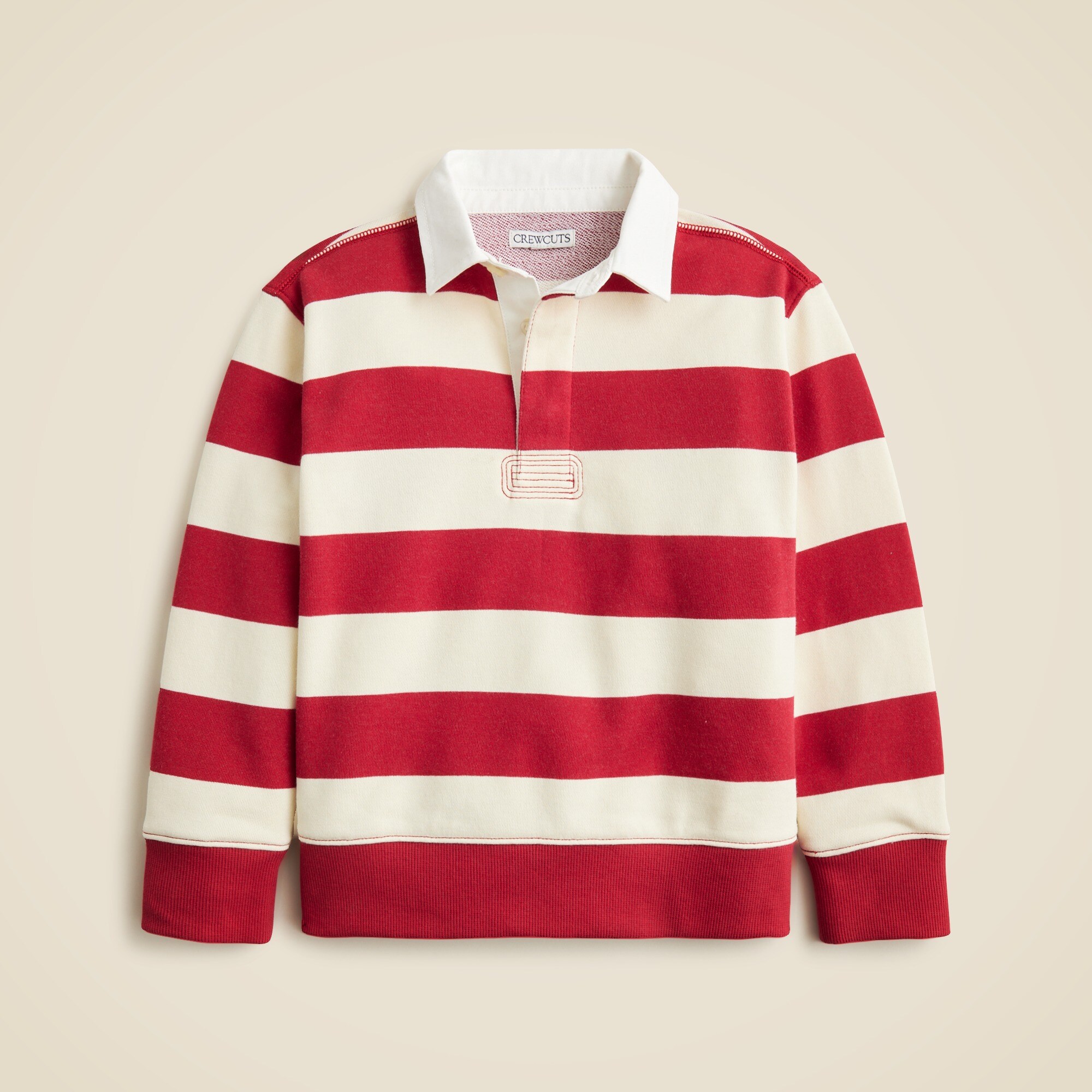 boys Kids' rugby sweatshirt in striped terry