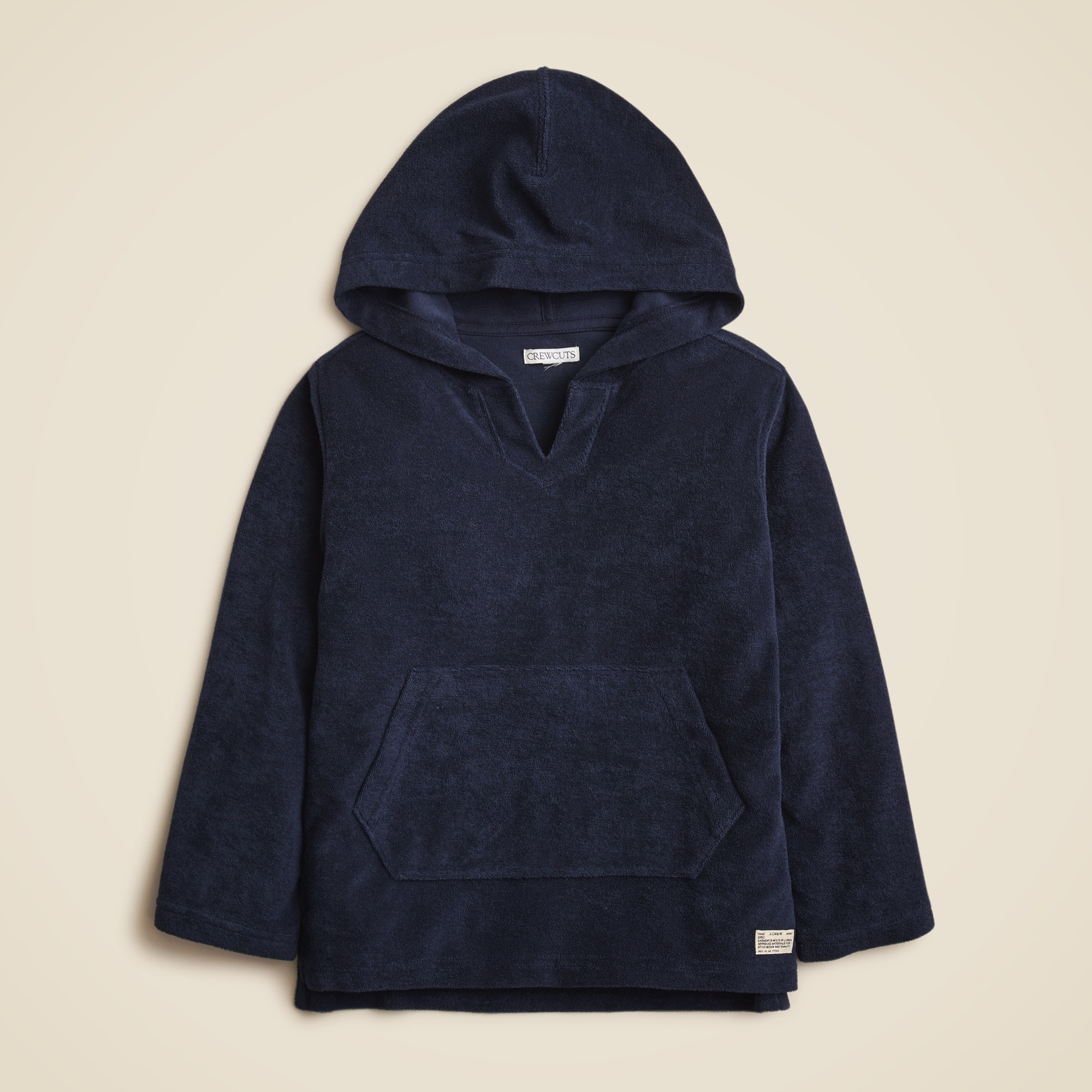 boys Kids' hooded pullover in towel terry