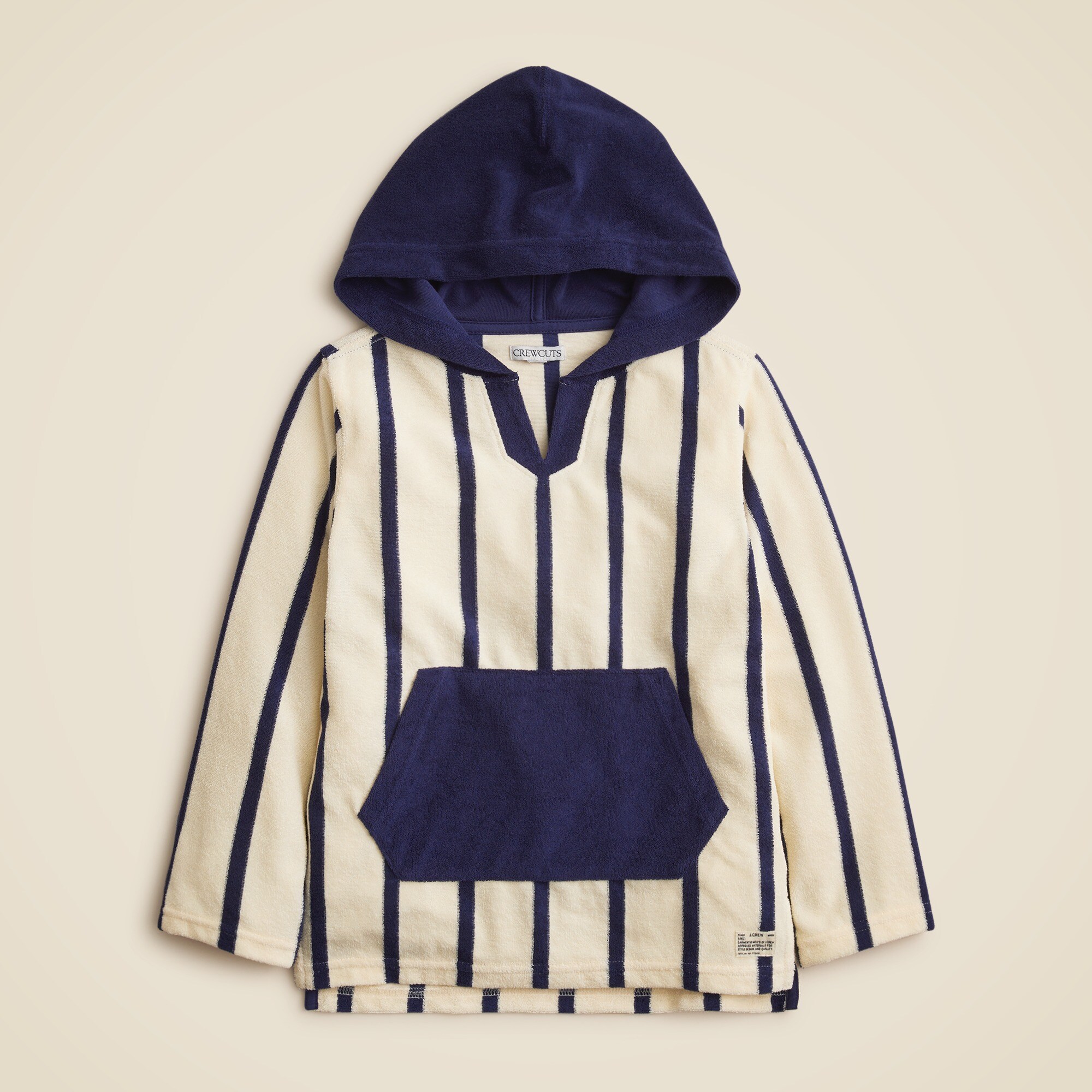 boys Kids' hooded pullover in towel terry