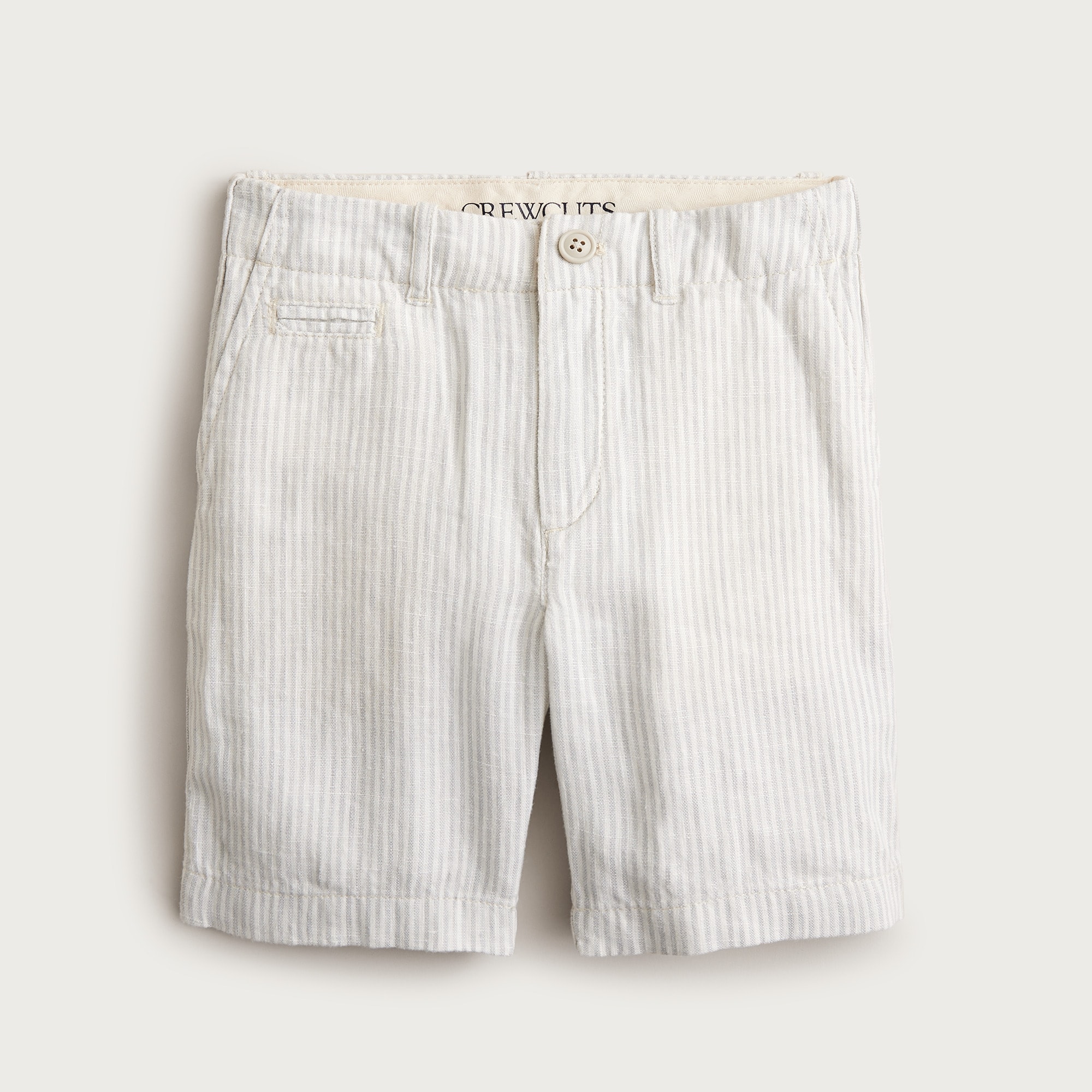Boys' coin-pocket short in linen blend