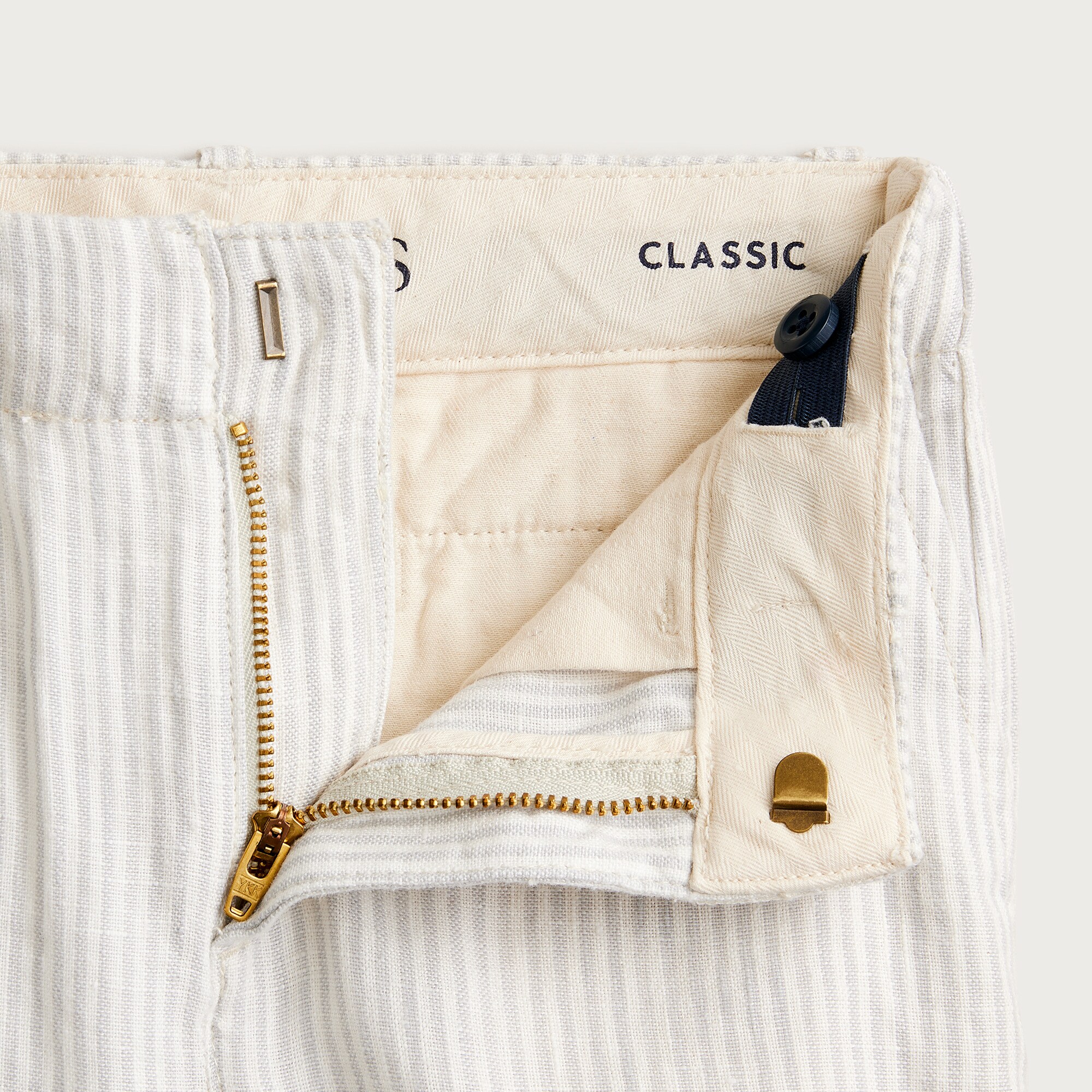 Boys' coin-pocket short in linen blend