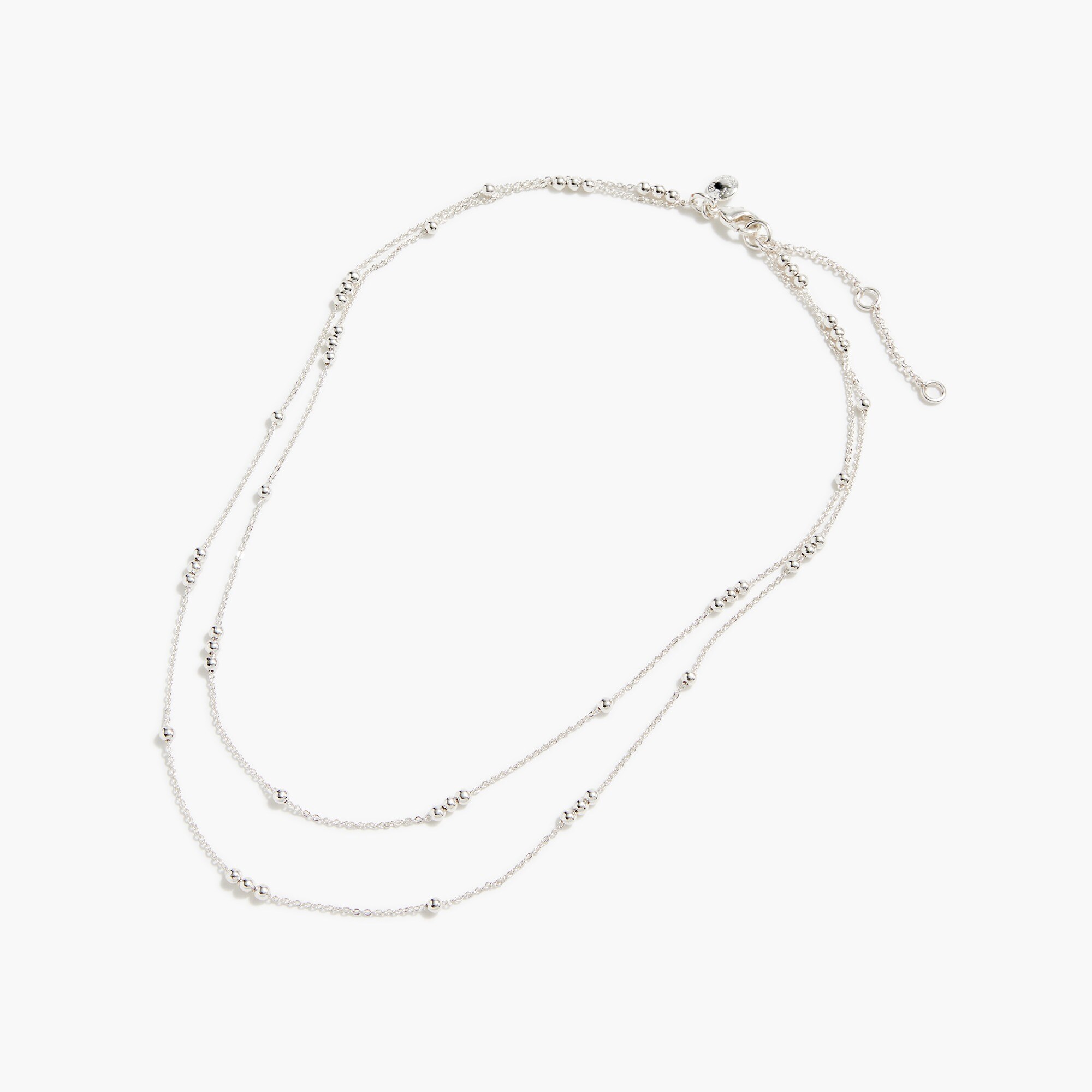  Multi-chain beaded layered necklace