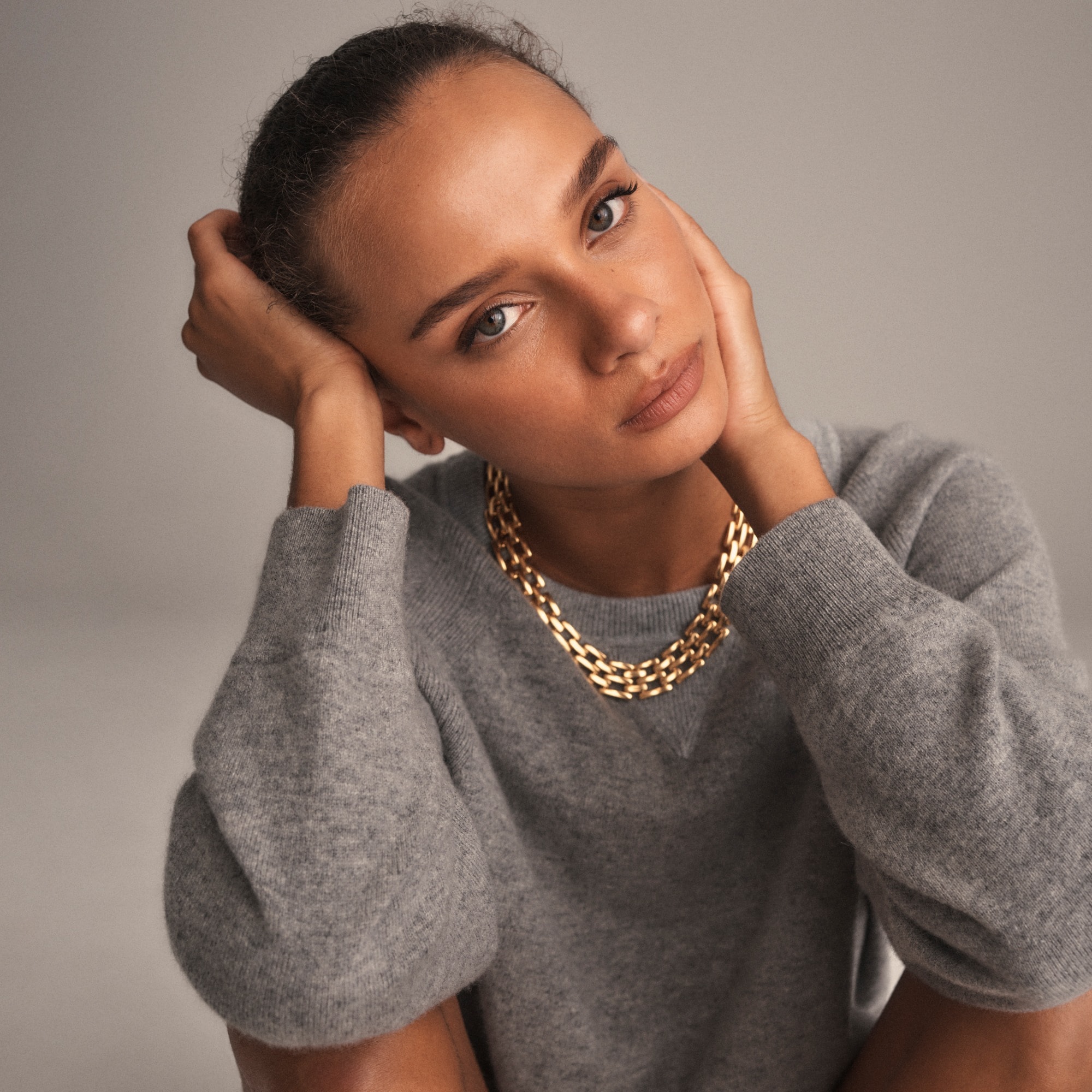 womens Cashmere crewneck sweatshirt