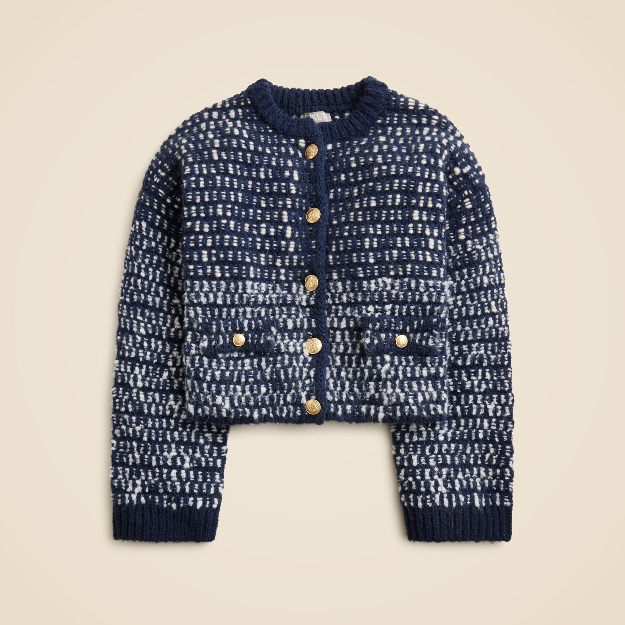 Relaxed jacket in tweed