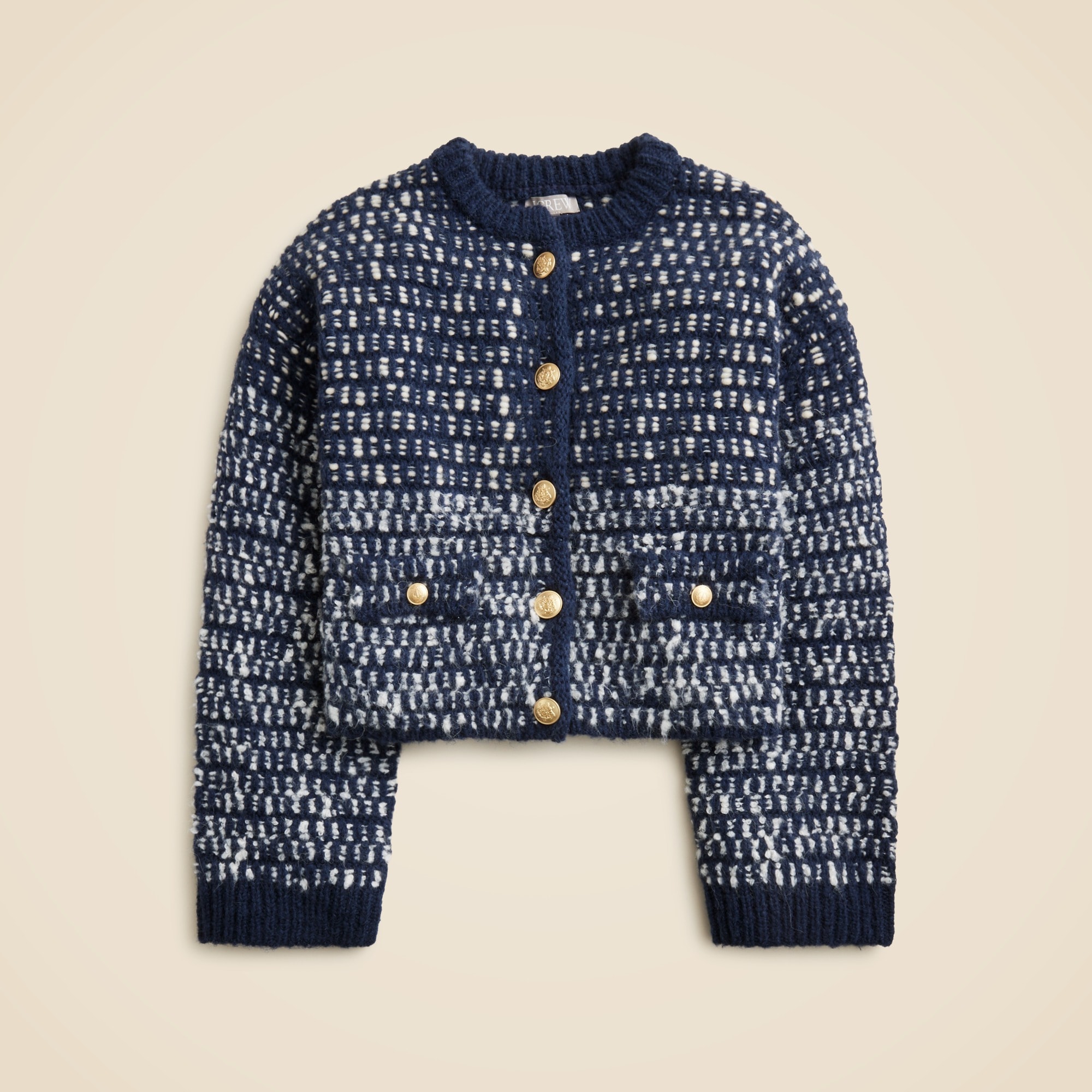 Relaxed jacket in tweed