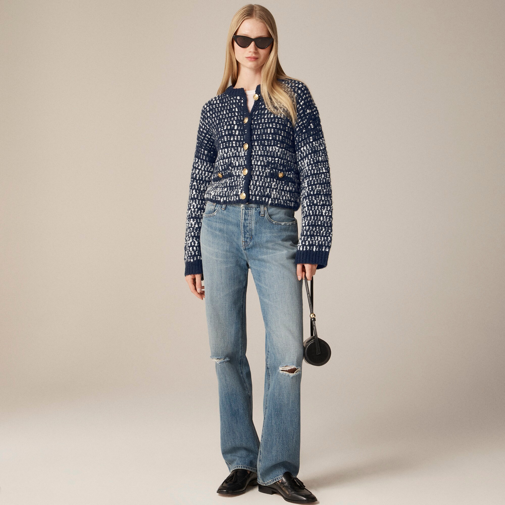 Relaxed jacket in tweed