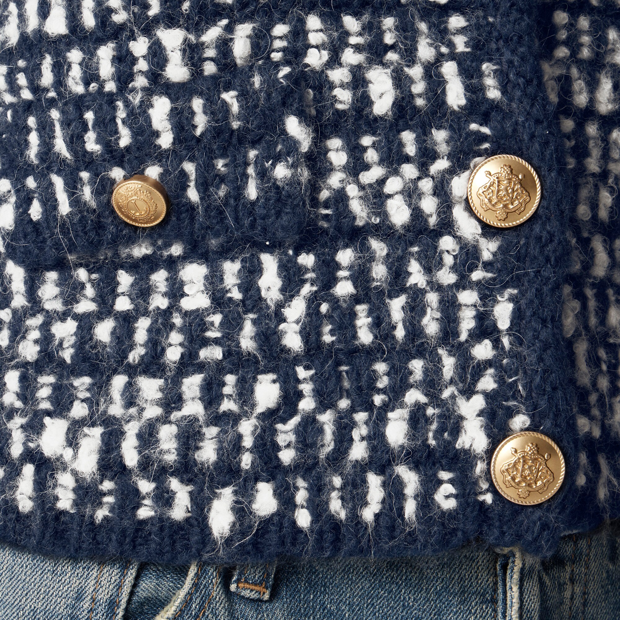 Relaxed jacket in tweed