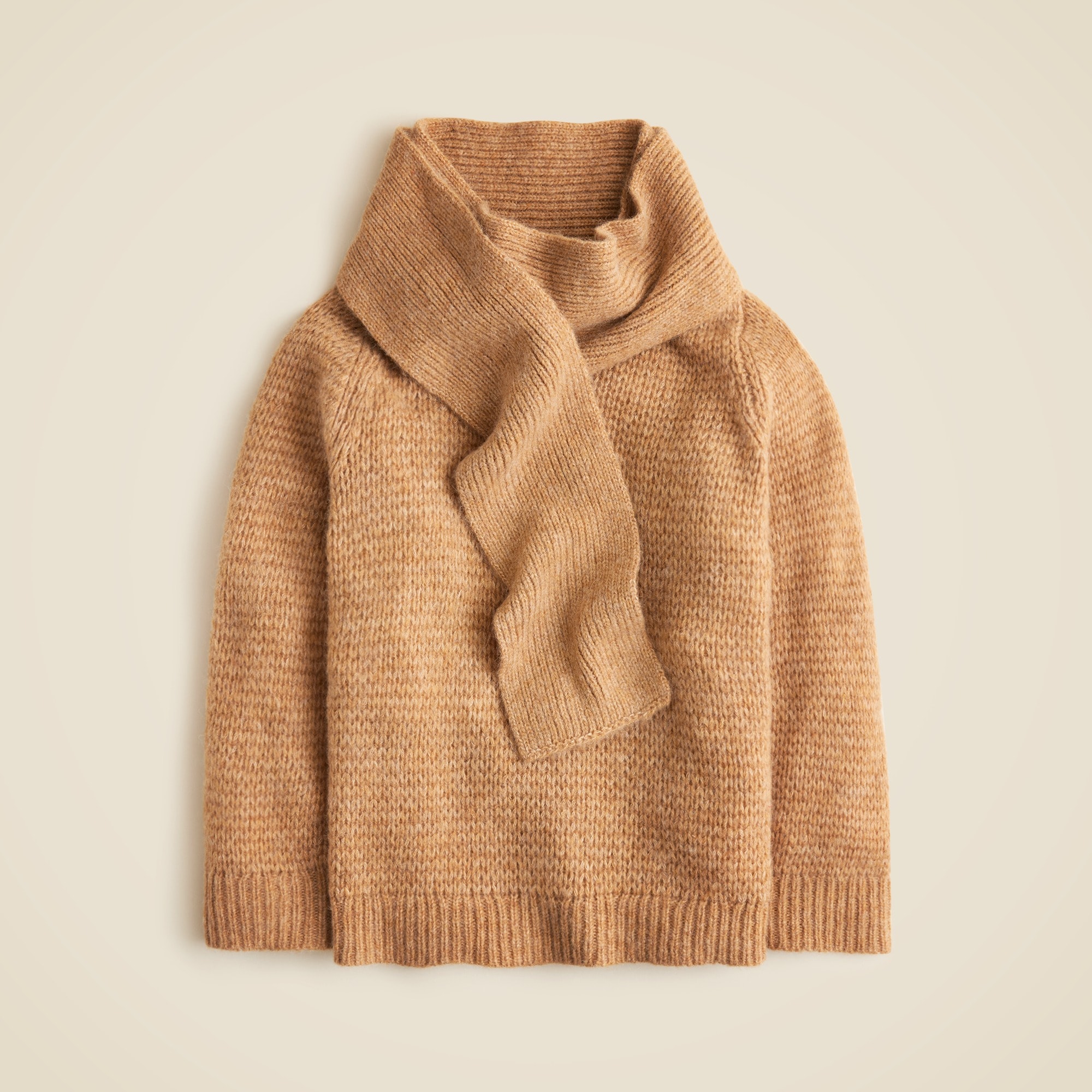 J.Crew: Pullover Sweater With Scarf For Women