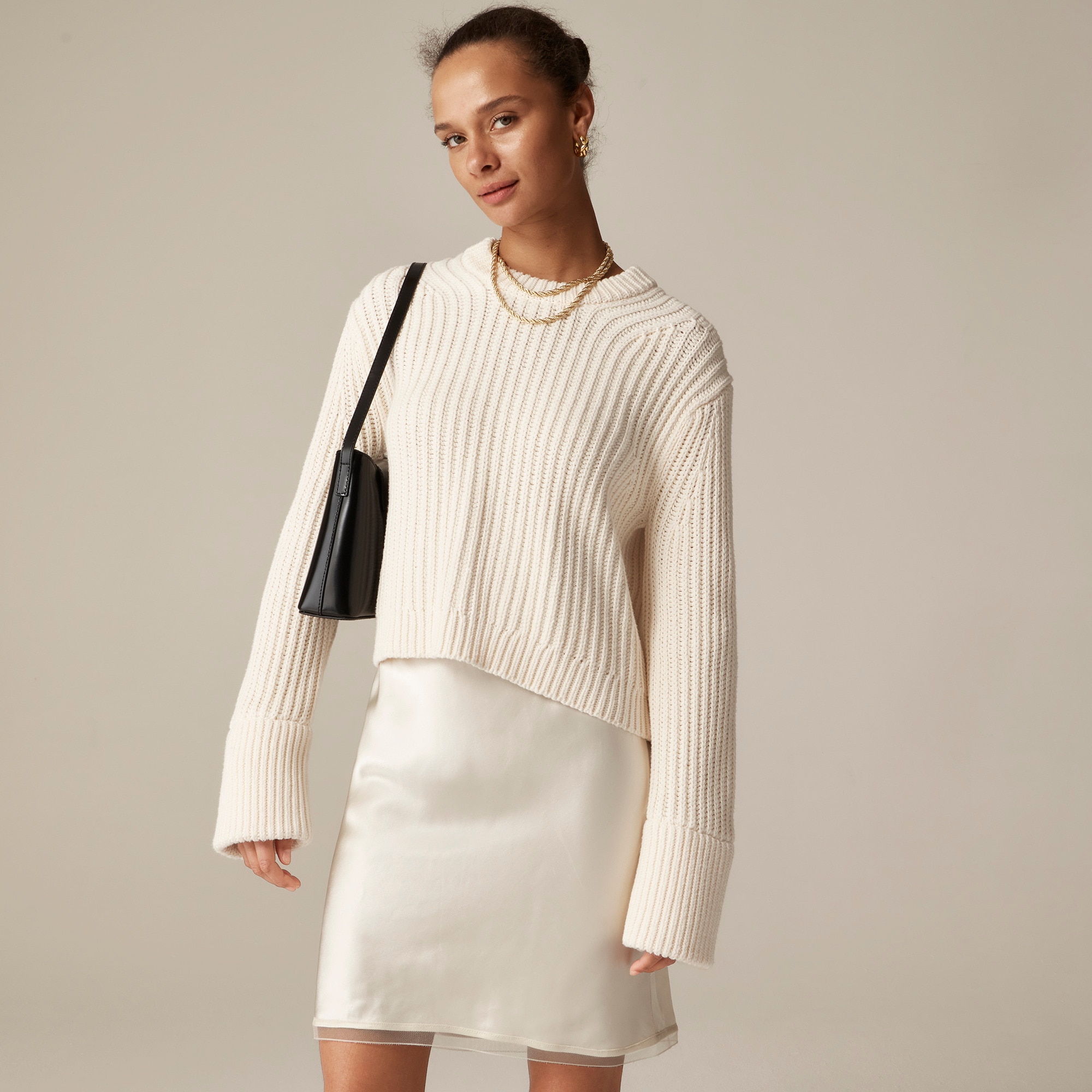  Heritage cotton fisherman crewneck sweater