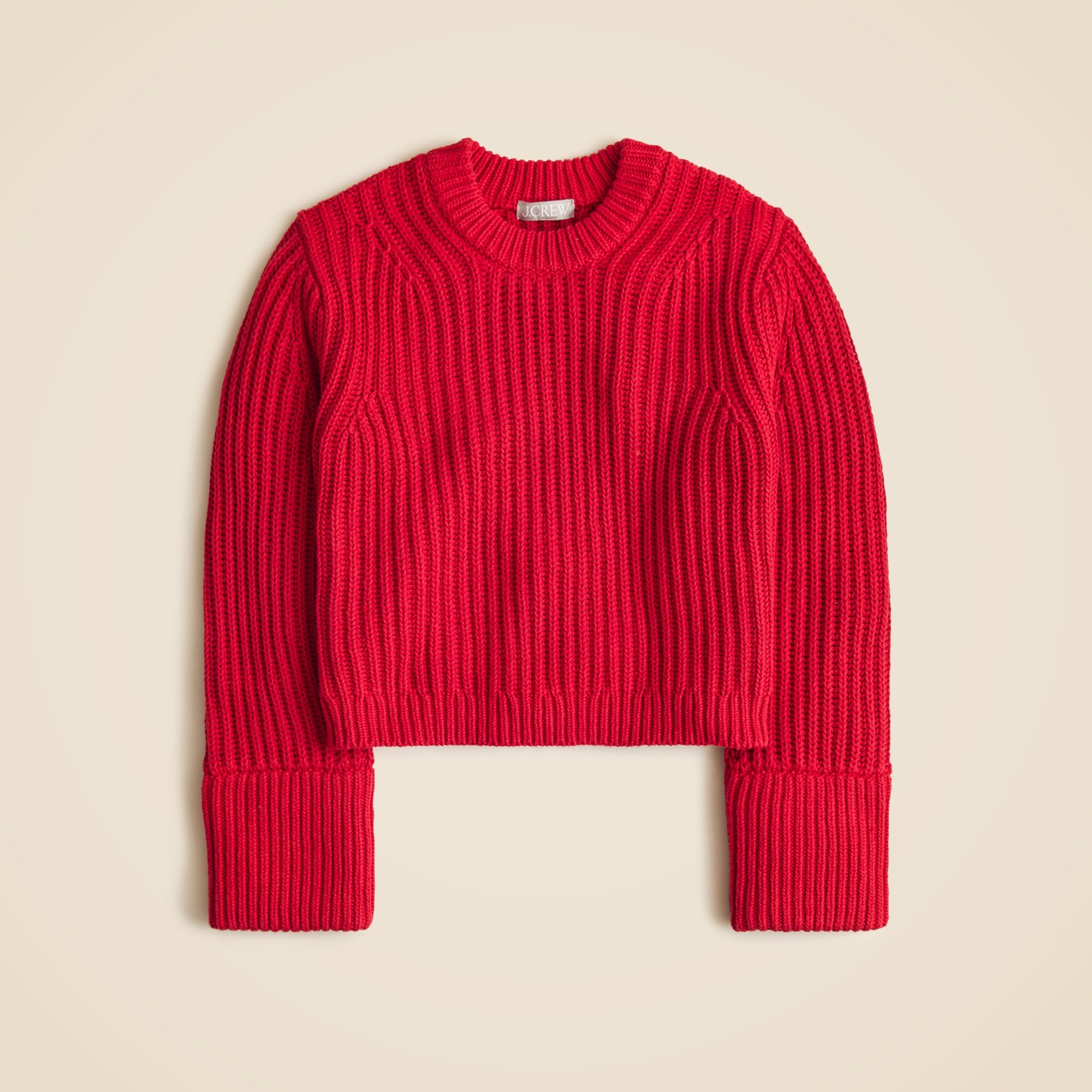 Heritage cotton fisherman crewneck sweater