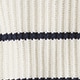 Heritage cotton fisherman crewneck sweater in stripe IVORY NAVY