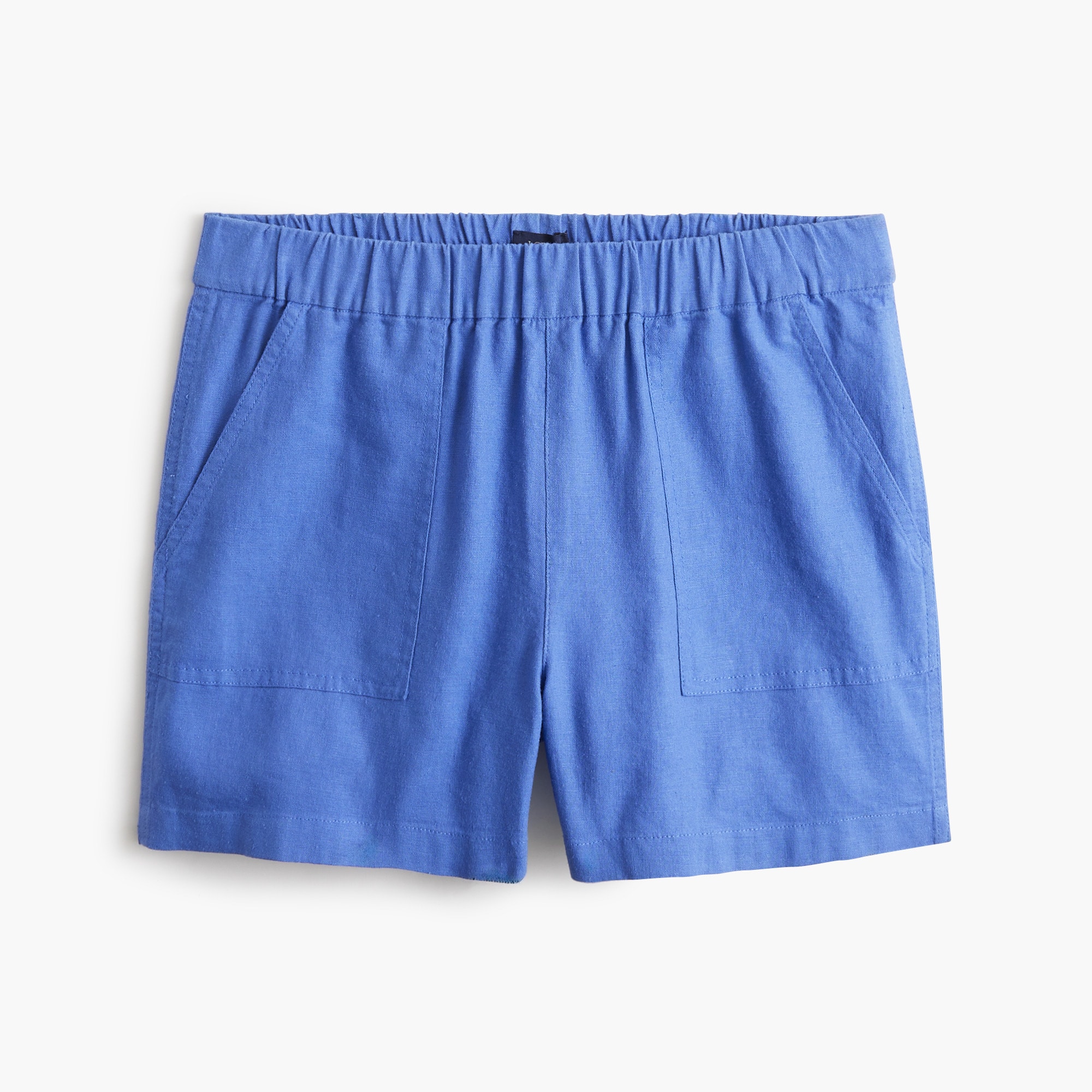 womens Linen-blend pull-on short