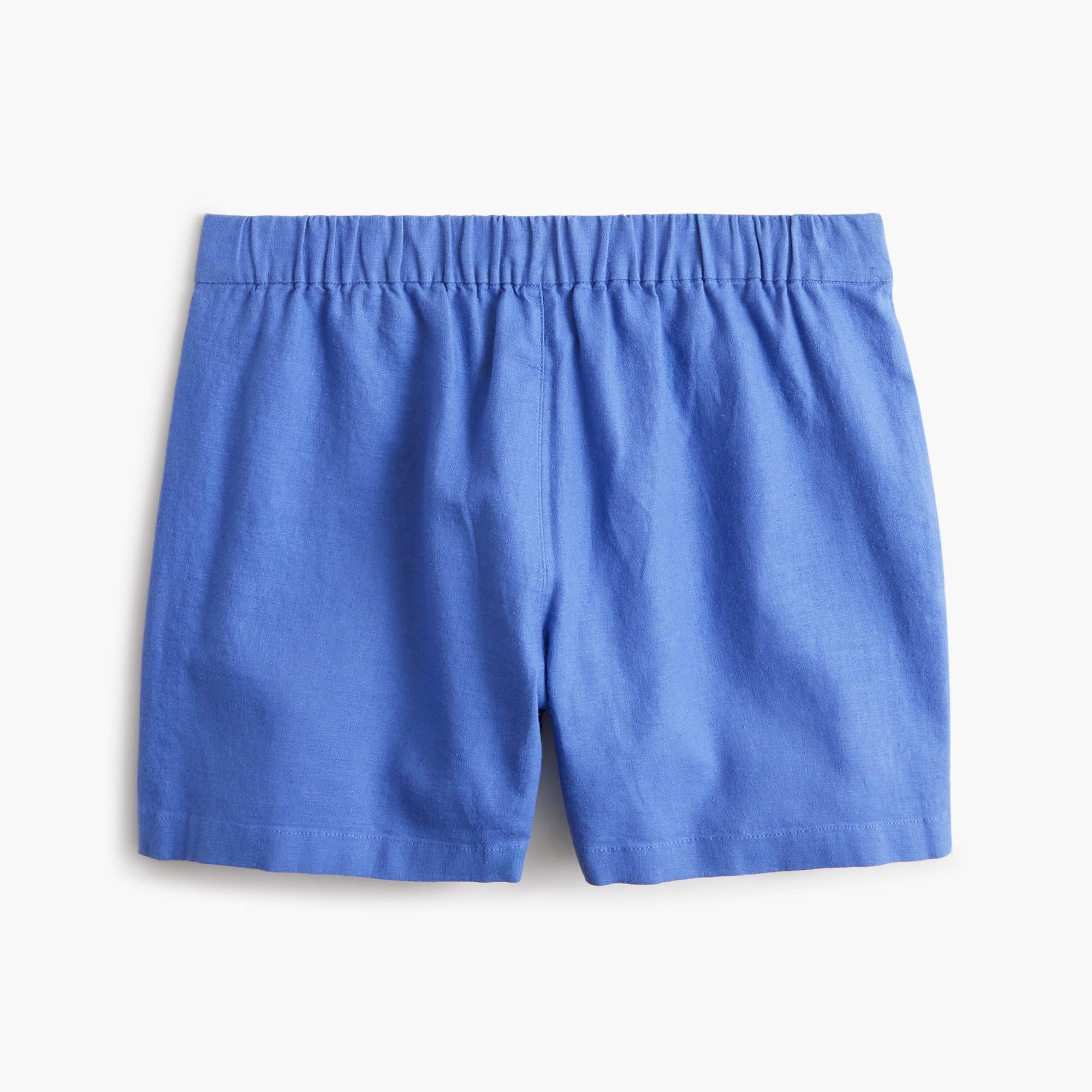 Linen-blend pull-on short
