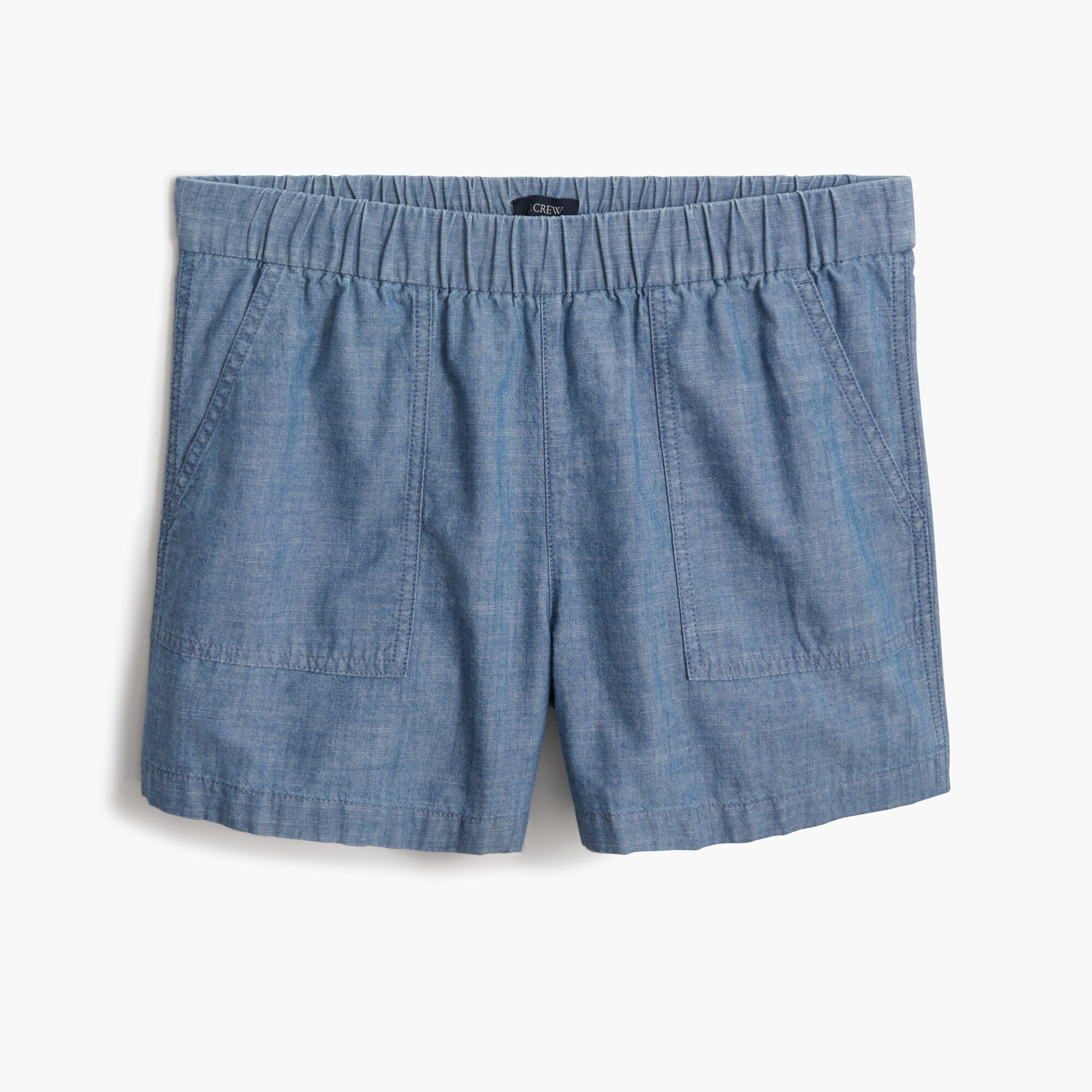Chambray pull-on short