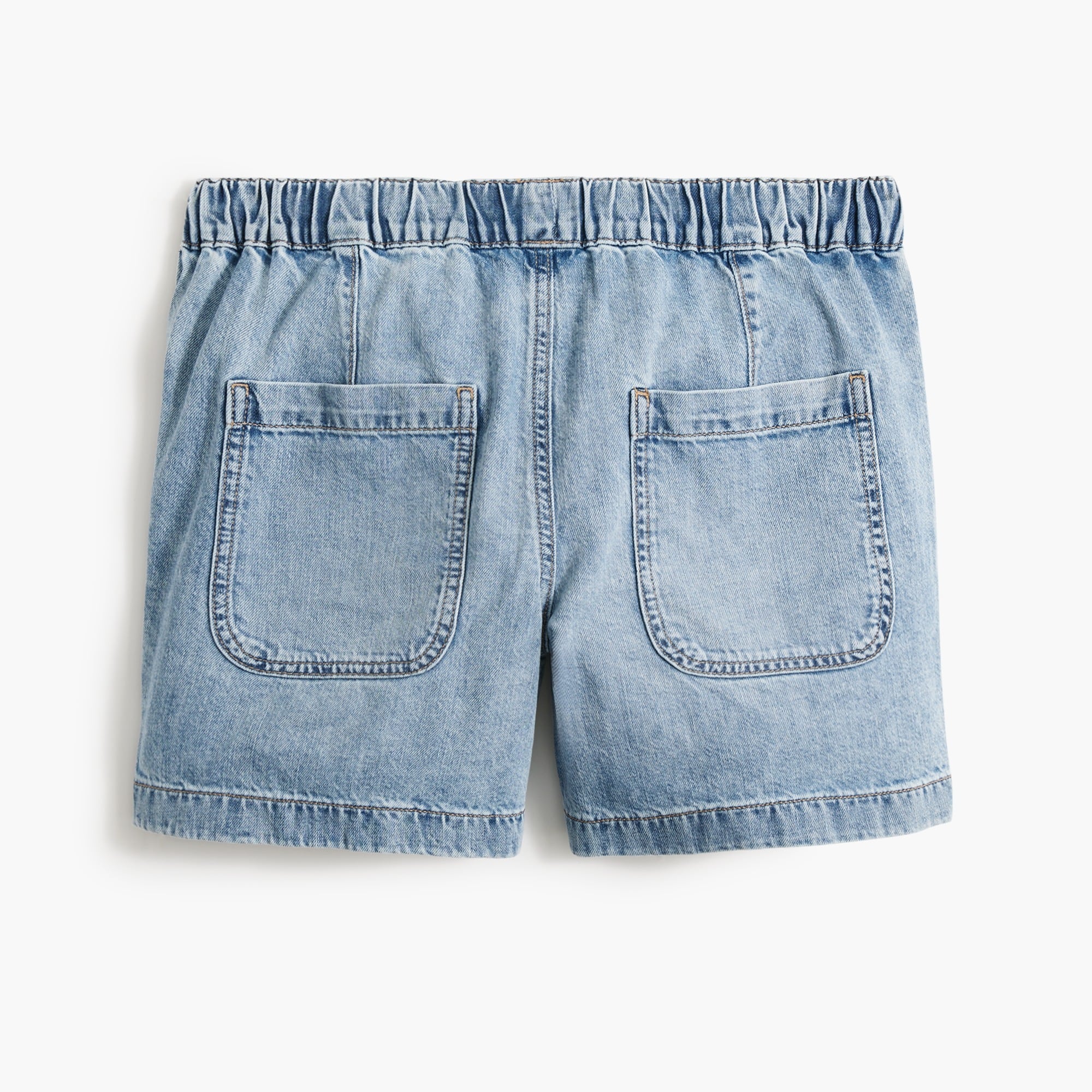 Denim drawstring short