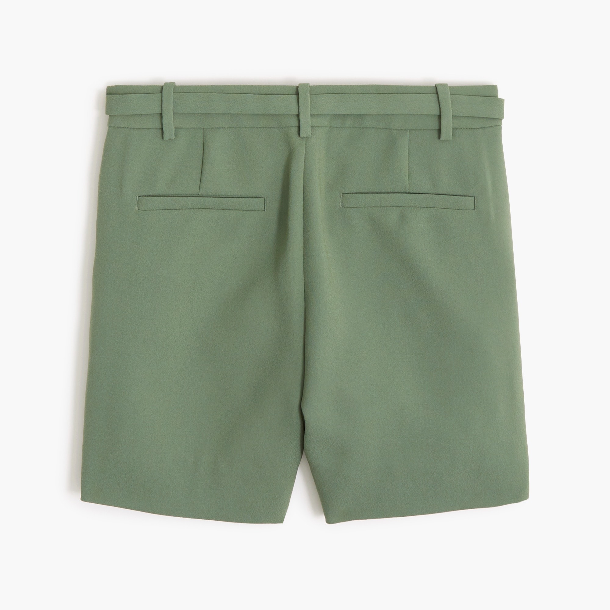 Belted crepe short