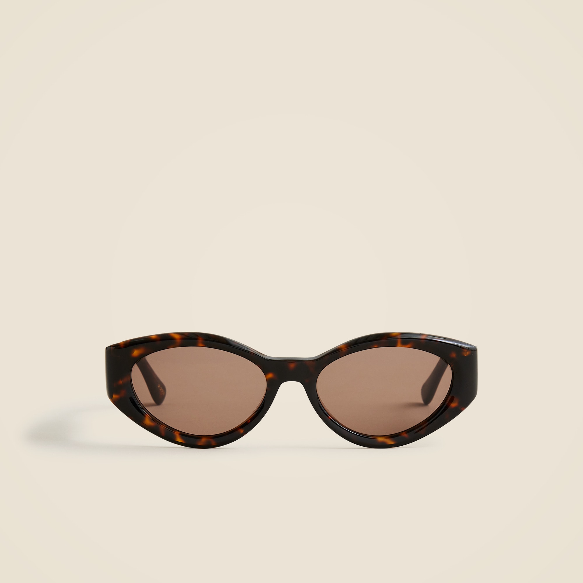 womens Beveled oval sunglasses